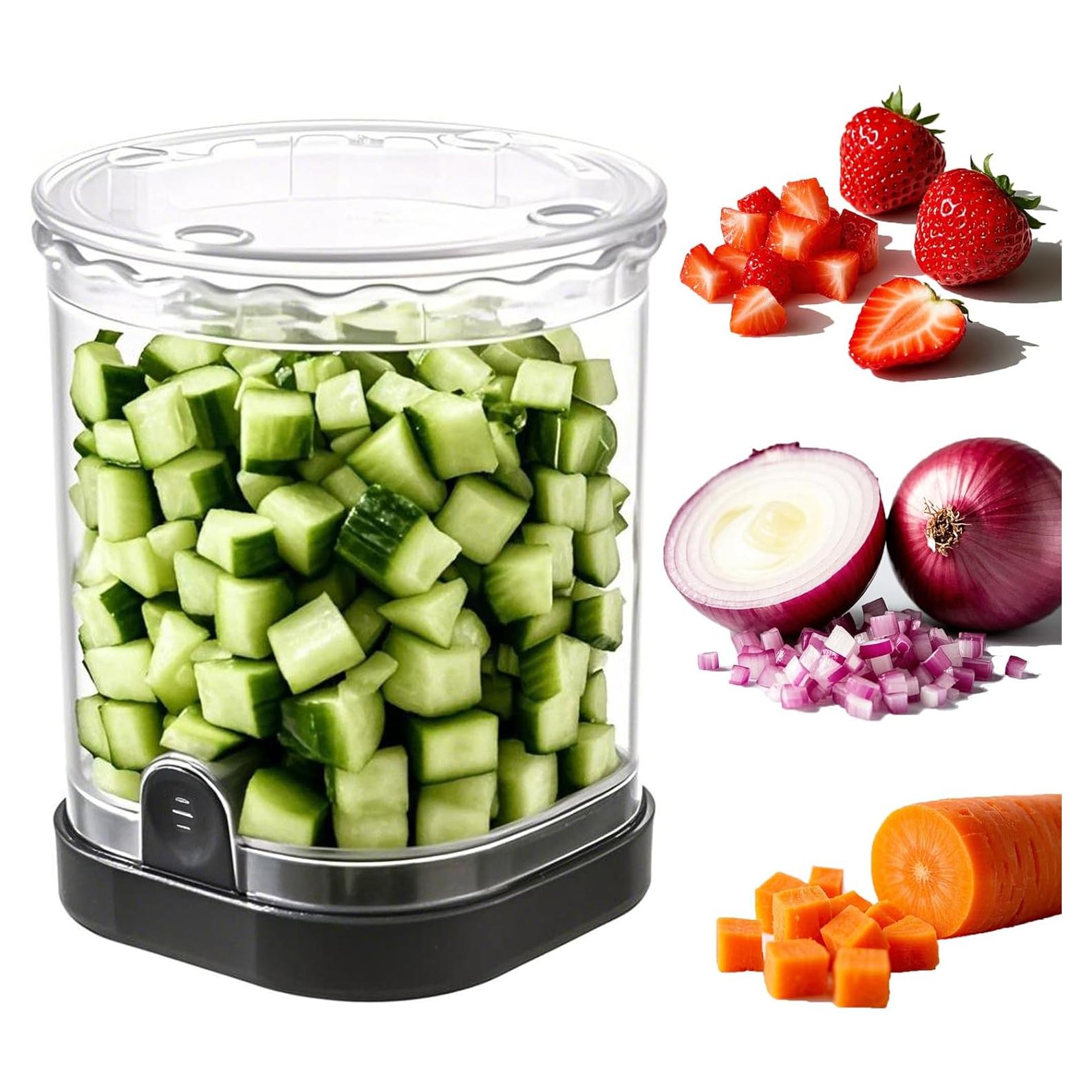 Cortador de Verduras Manual Hendiy 126-Dicer, Picador de Alimentos