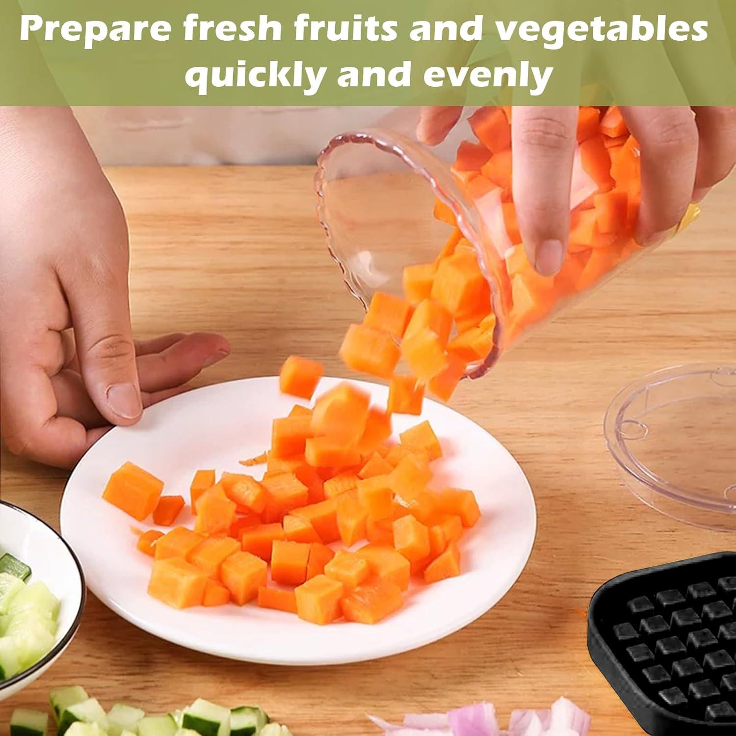 Cortador de Verduras Manual Hendiy 126-Dicer, Picador de Alimentos