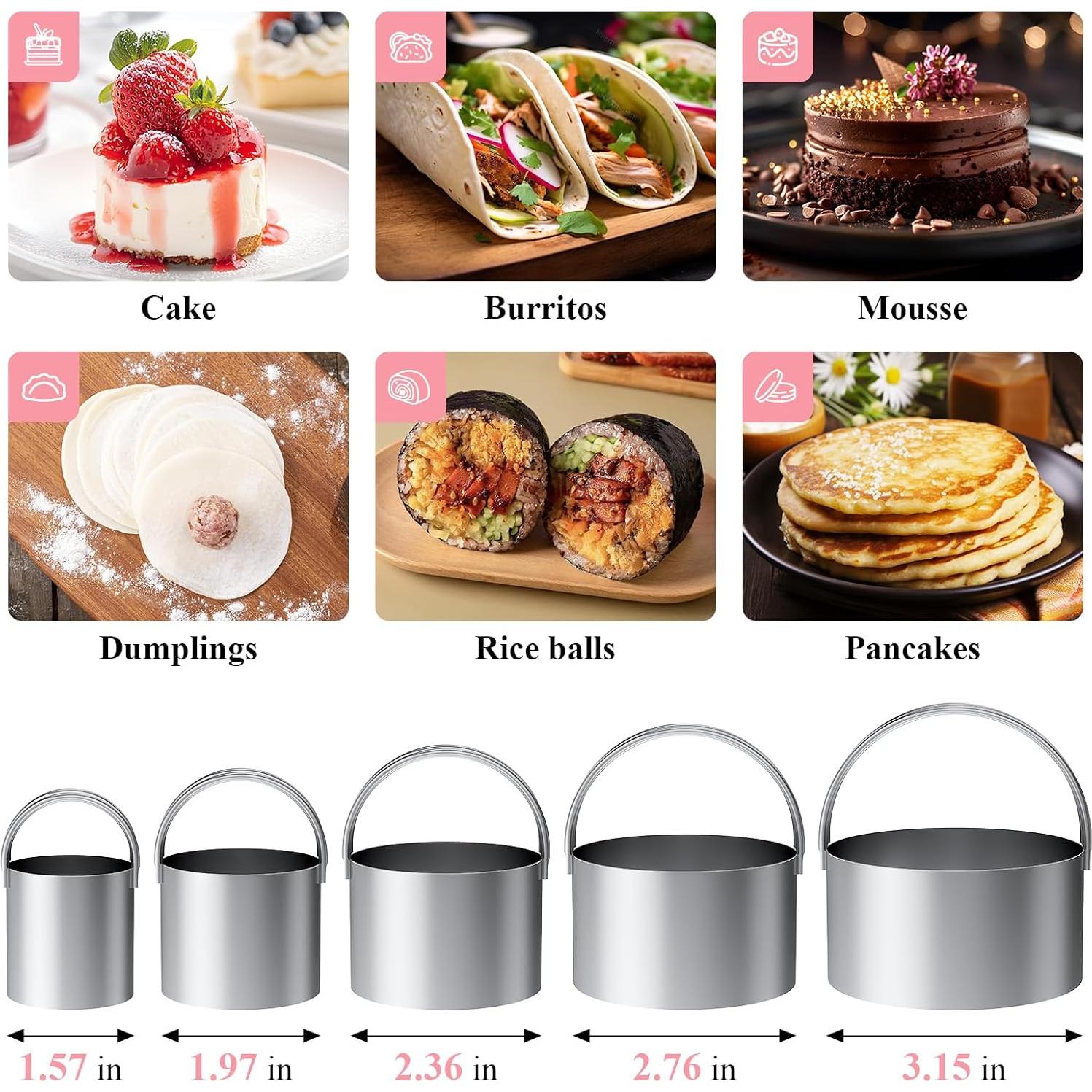 Juego de Cortadores de Galletas Frapkom 3 Piezas Acero Inoxidable