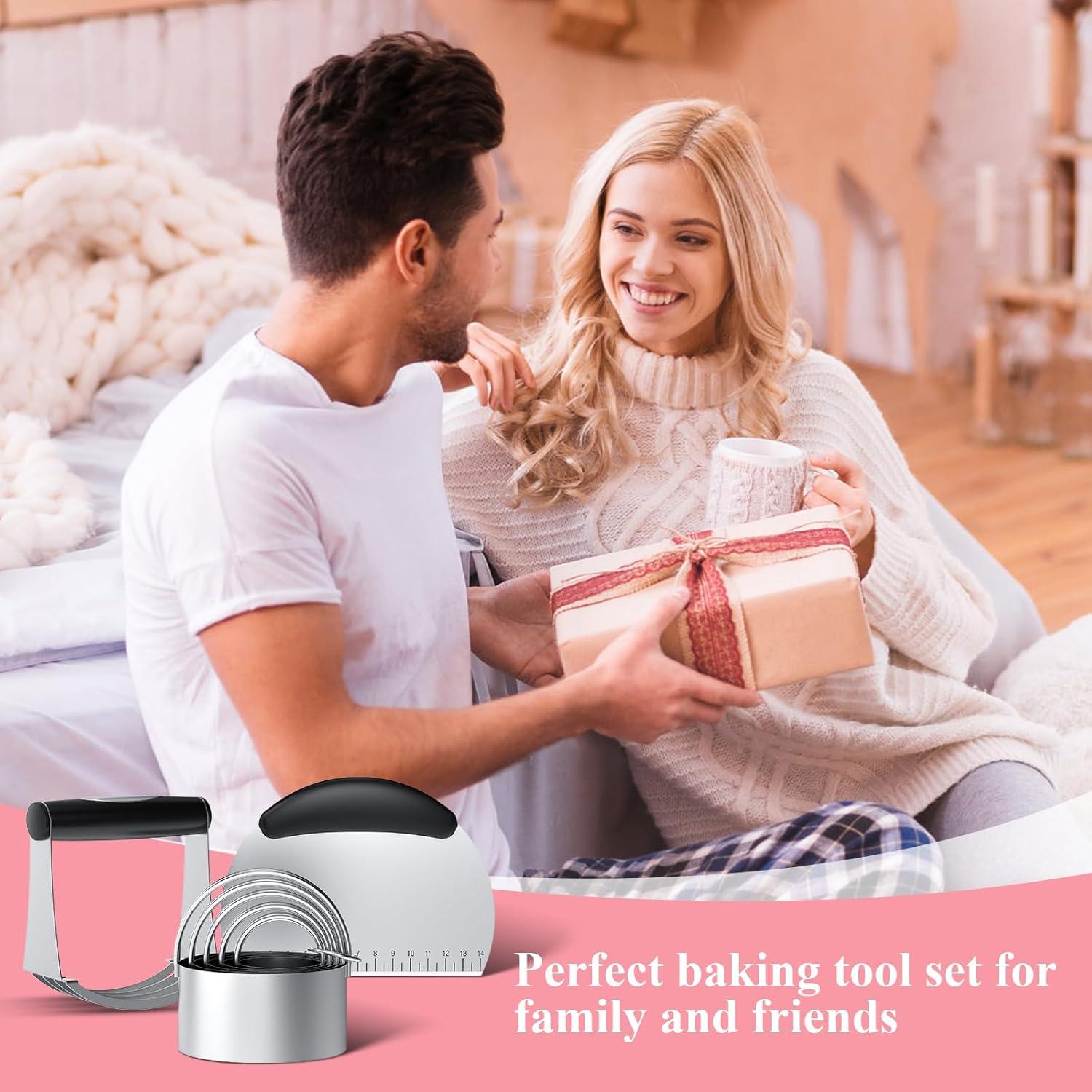 Juego de Cortadores de Galletas Frapkom 3 Piezas Acero Inoxidable