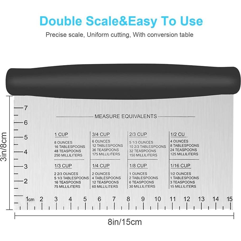Raspador y Picador de Banco UUBAAR Acero Inoxidable 15,24 cm