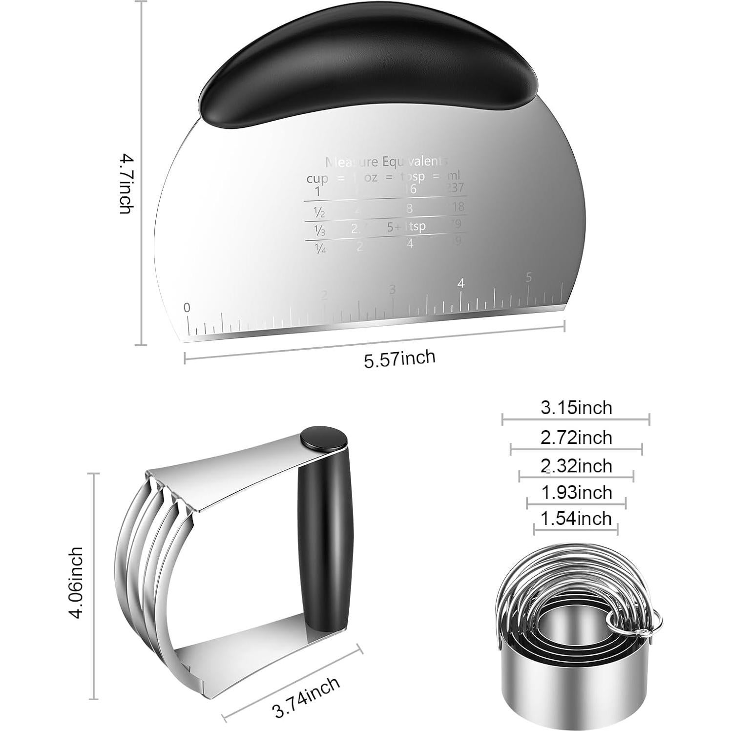 Conjunto de Cortadores de Galletas MINO ANT 3 Pcs Acero Inoxidable