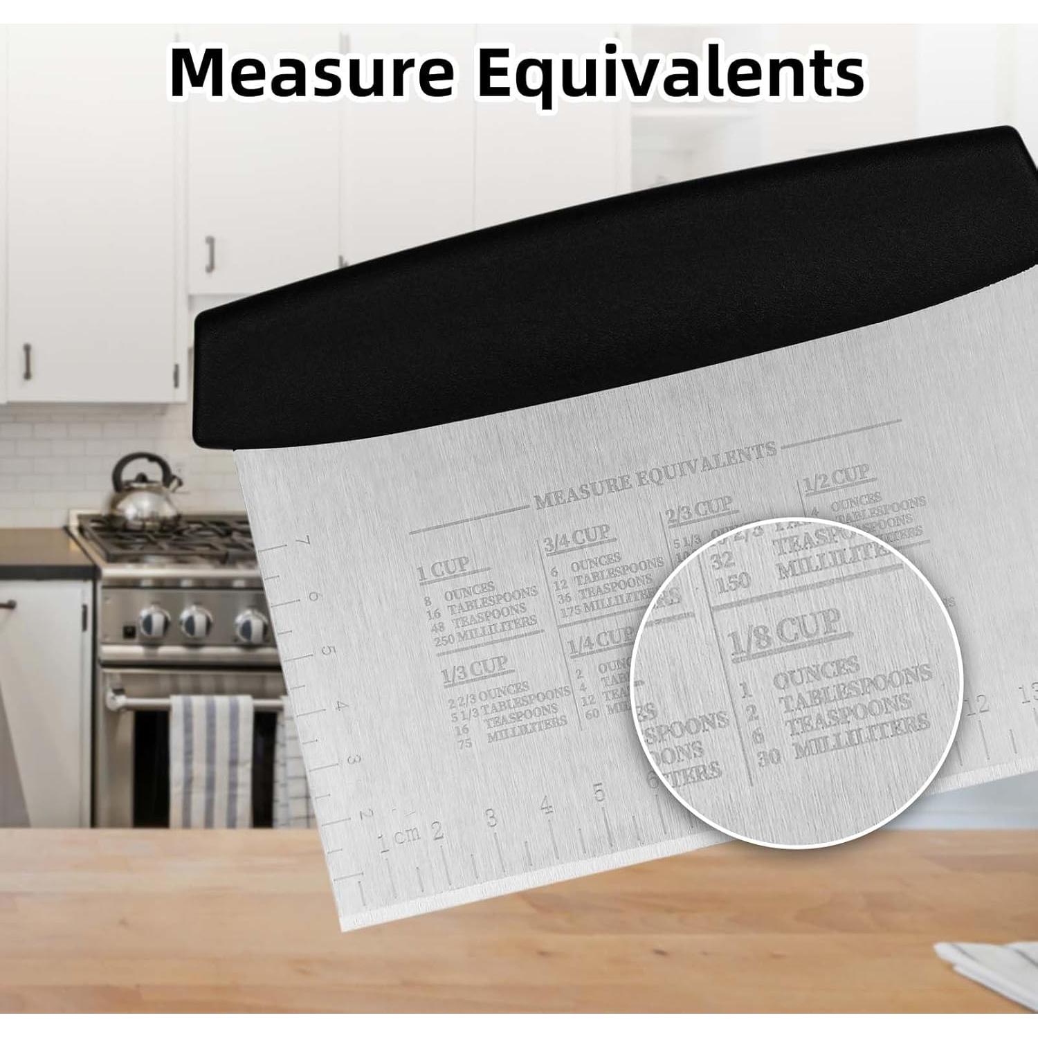 Raspador de Masa Vaincre - 2 Piezas Acero Inoxidable 15cm