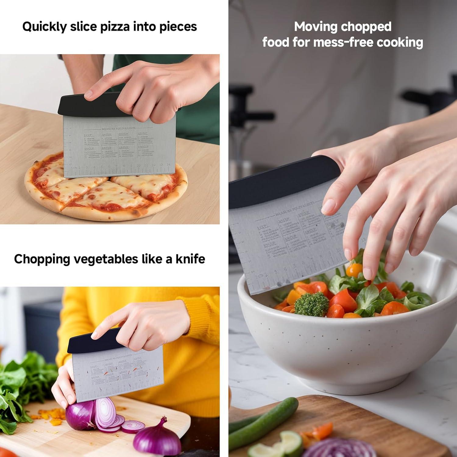 Raspador de Masa Vaincre - 2 Piezas Acero Inoxidable 15cm