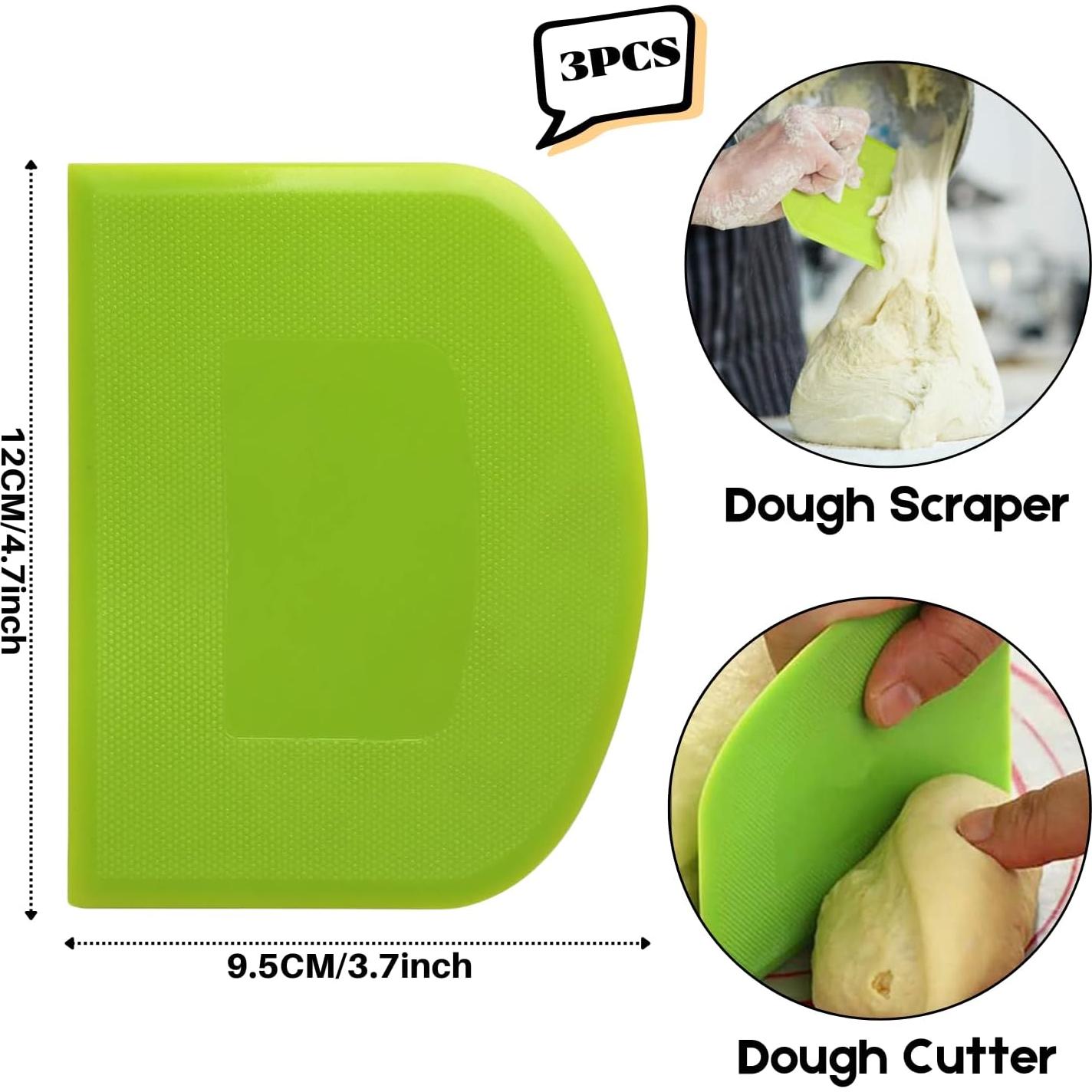 Raspador de Masa Flexible SURDOCA 3P 12x9.5cm Antideslizante