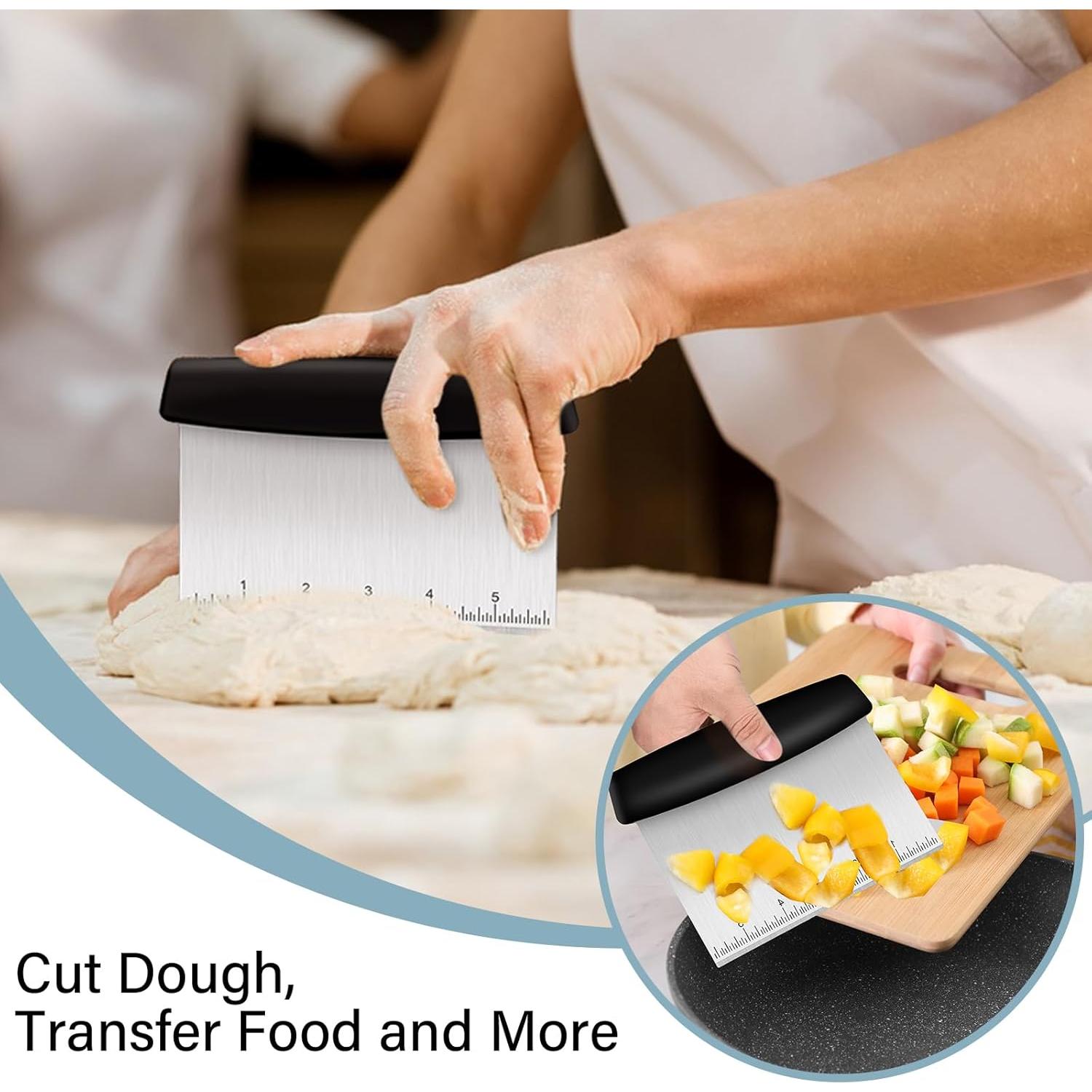 Raspador de Masa Ecavria Acero Inoxidable 16.76x11.94 cm