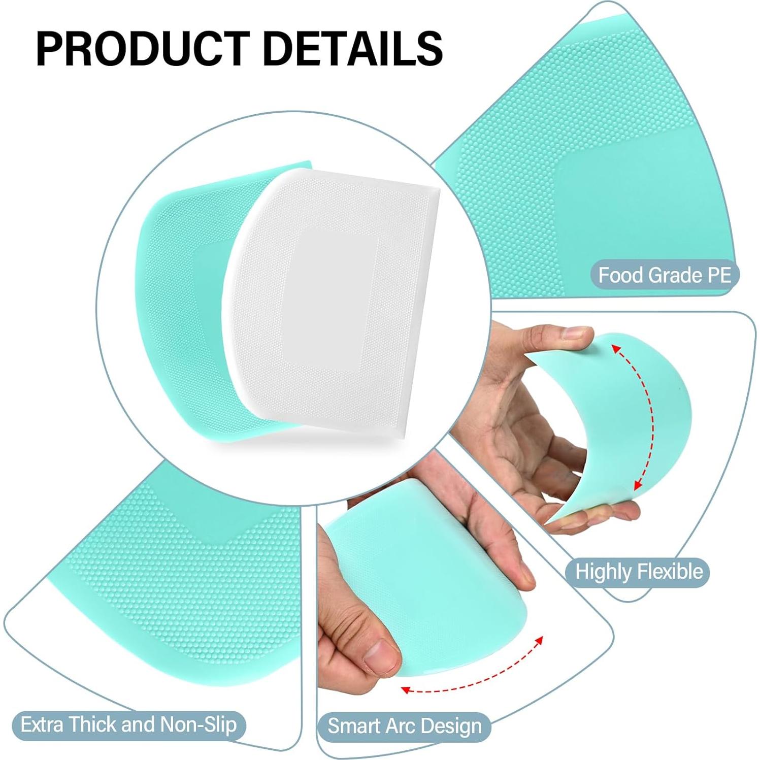 Raspador de Masa Ecavria Acero Inoxidable 16.76x11.94 cm