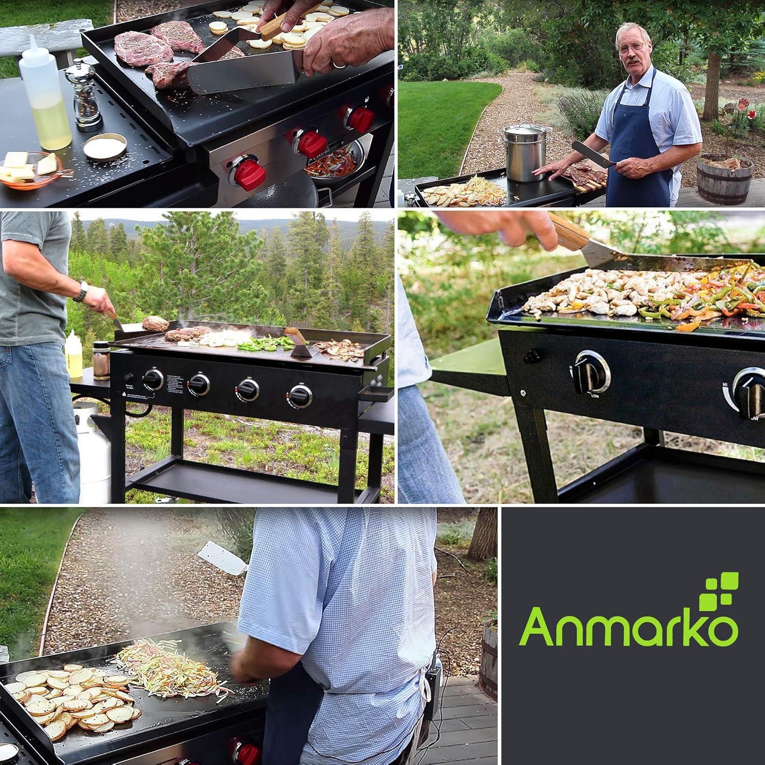 Cortador de masa y raspador de acero inoxidable Anmarko 15x12 cm