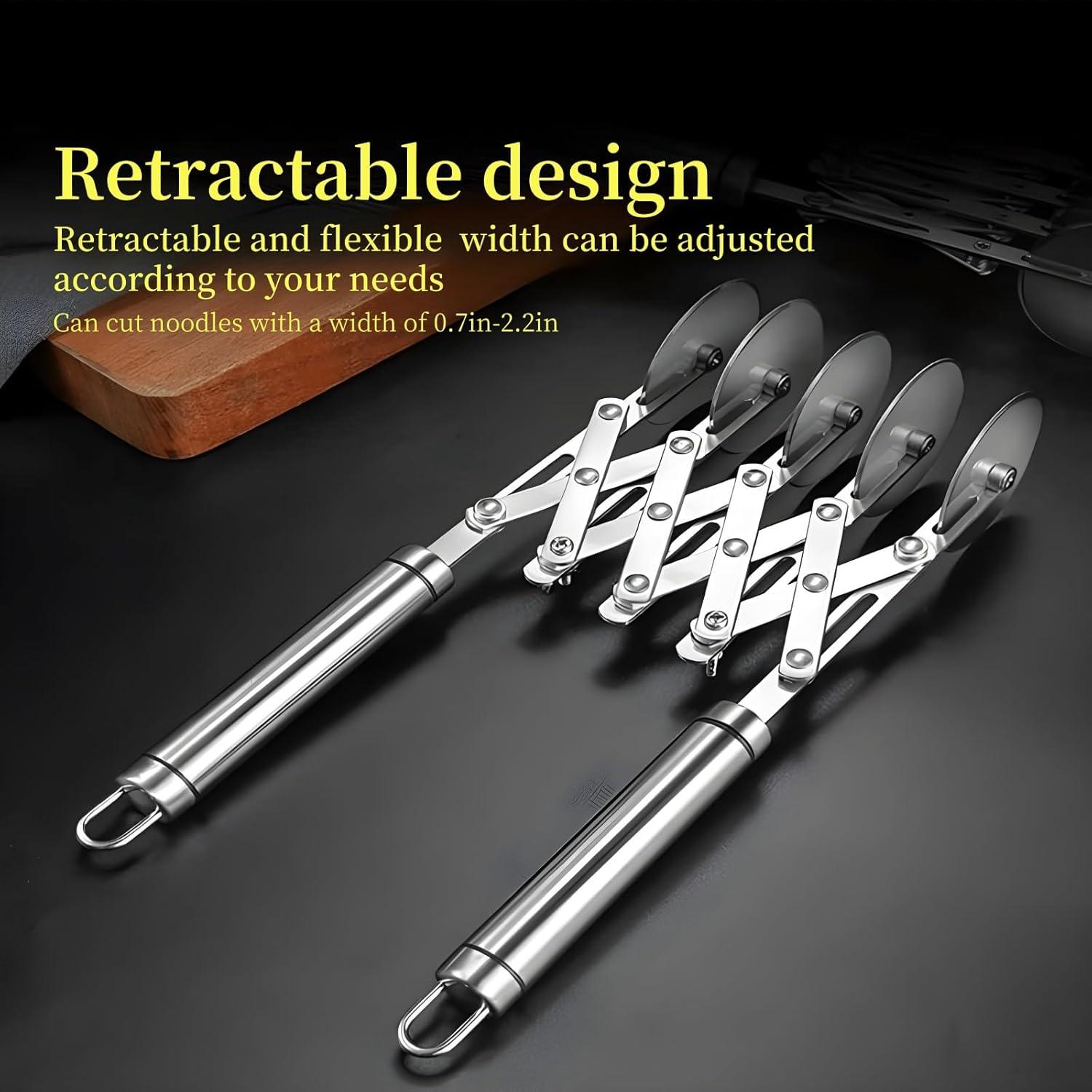 Cortador de Pastelería Profesional Lihengkong 5 Ruedas Acero Inoxidable