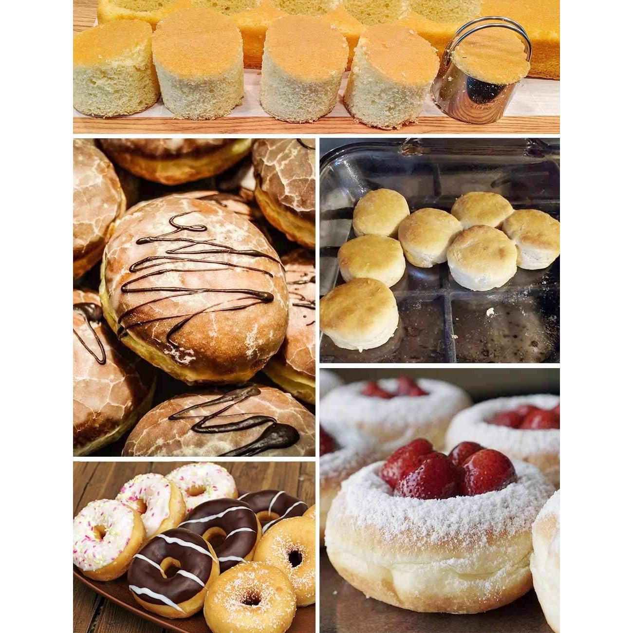 Juego de Cortadores de Galletas HULISEN 5 Piezas Acero Inoxidable