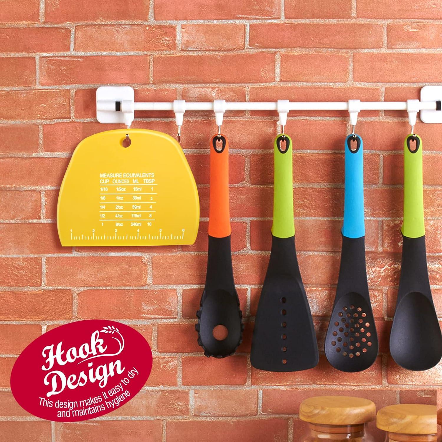 Raspador de Masa 2 Piezas Teenitor 15.5x11.4cm Verde Amarillo