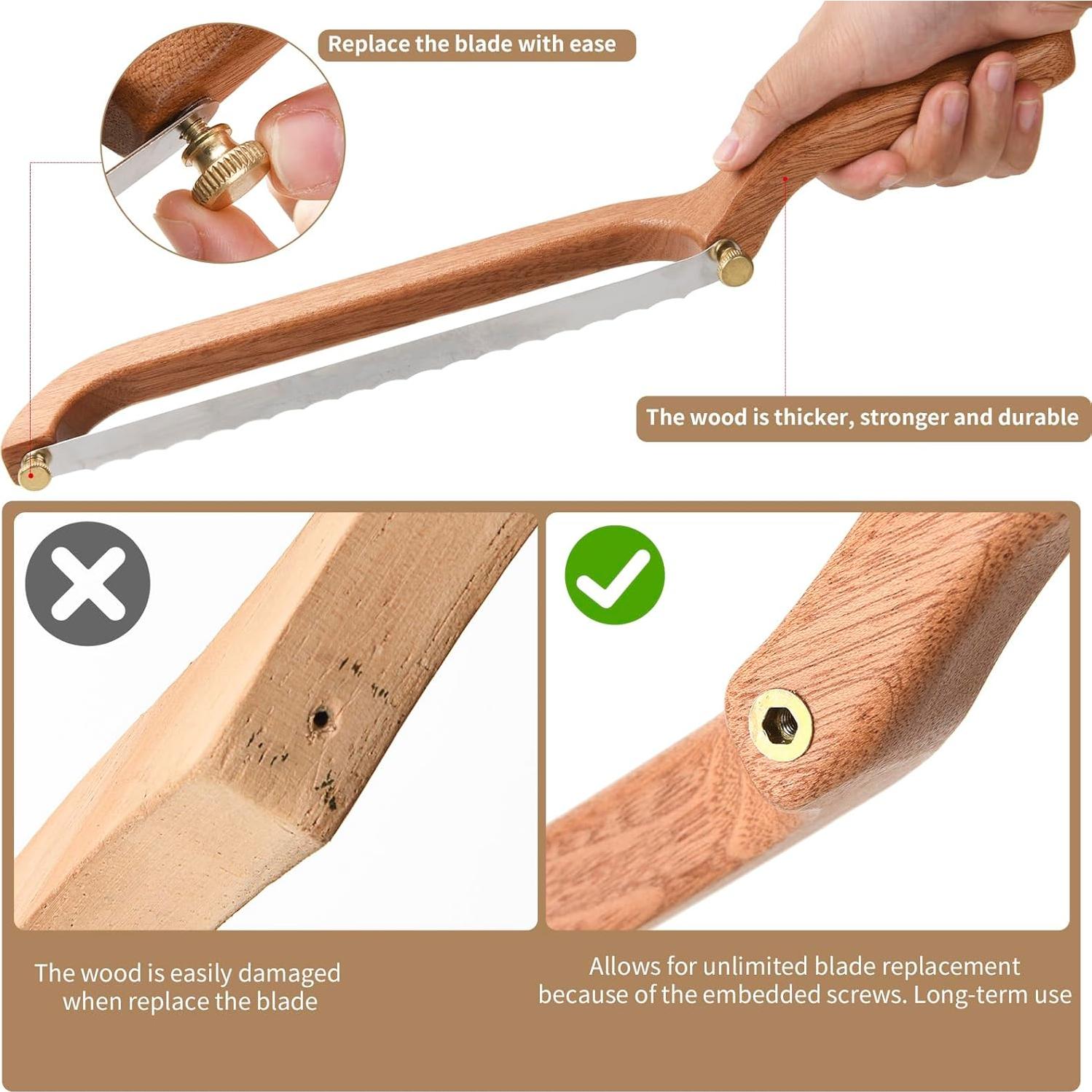 Cuchillo de Pan Uprichya 26.9 cm Acero Inoxidable Madera