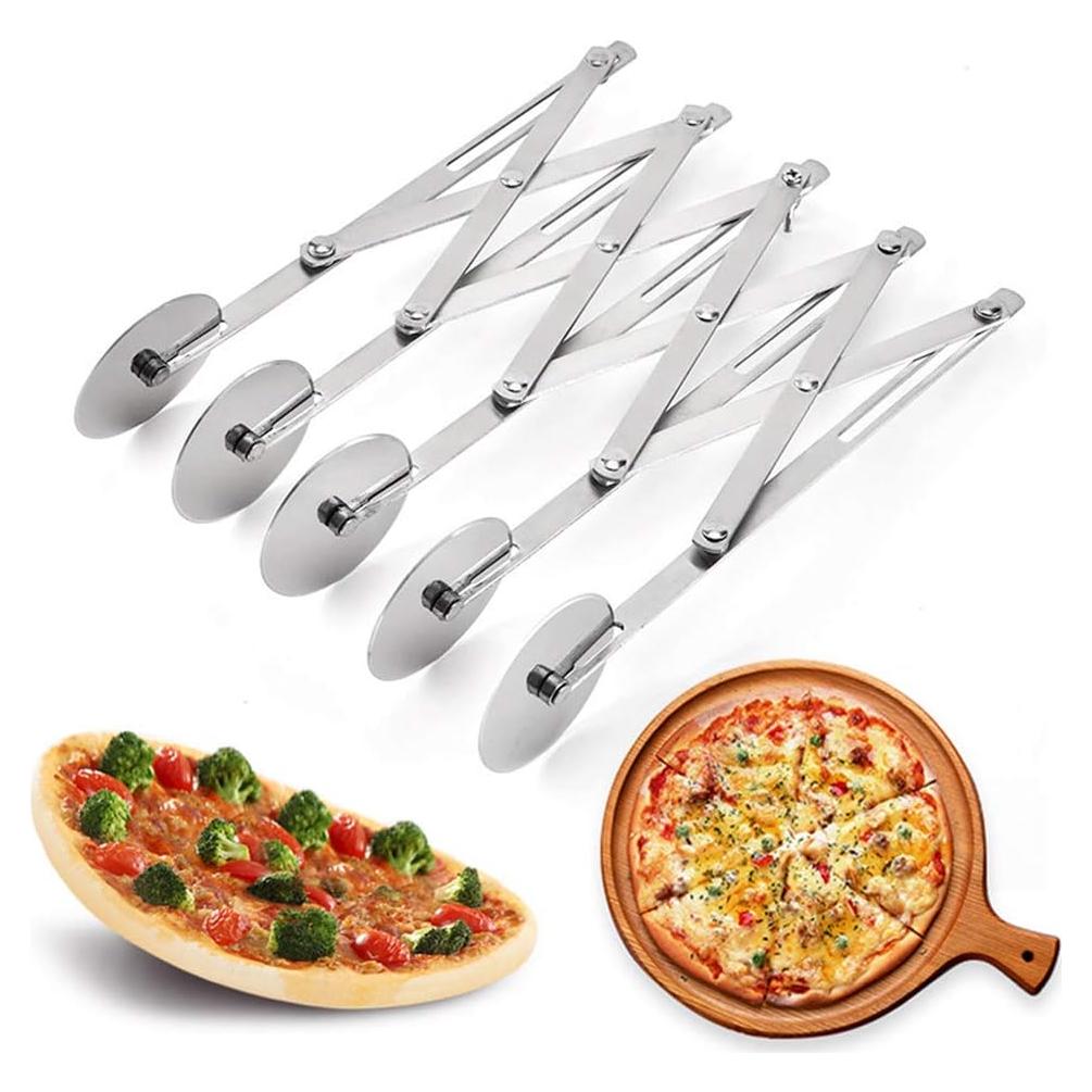 Cortador de Masa 5 Ruedas ENINFUT Acero Inoxidable Ajustable