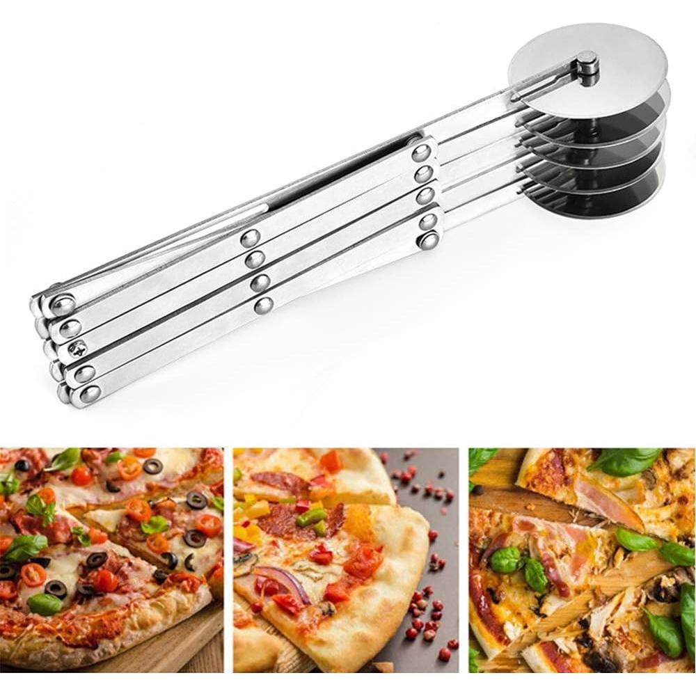 Cortador de Masa 5 Ruedas ENINFUT Acero Inoxidable Ajustable