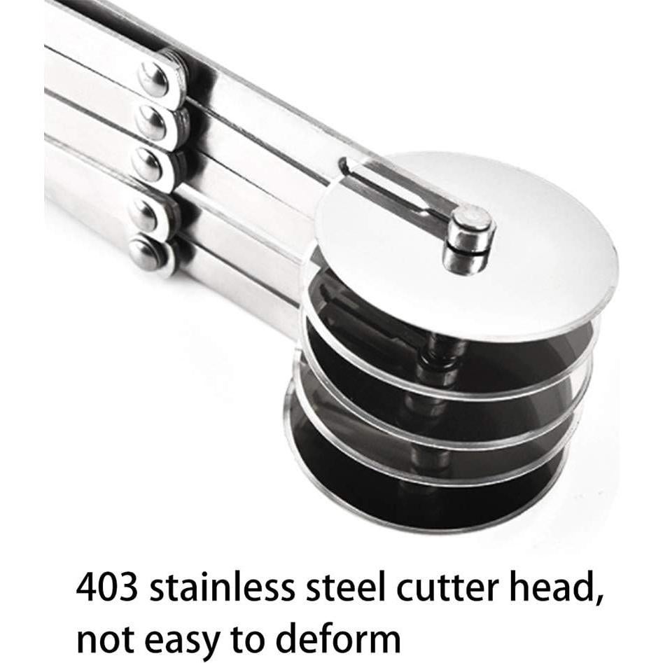 Cortador de Masa 5 Ruedas ENINFUT Acero Inoxidable Ajustable