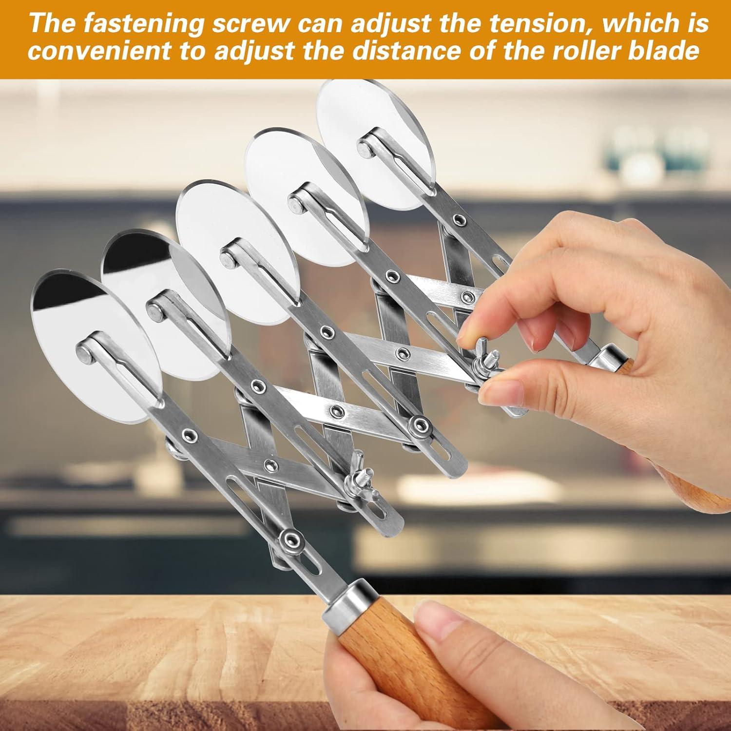 Cortador de Masa Juome 5 Ruedas Acero Inoxidable 20,83 cm