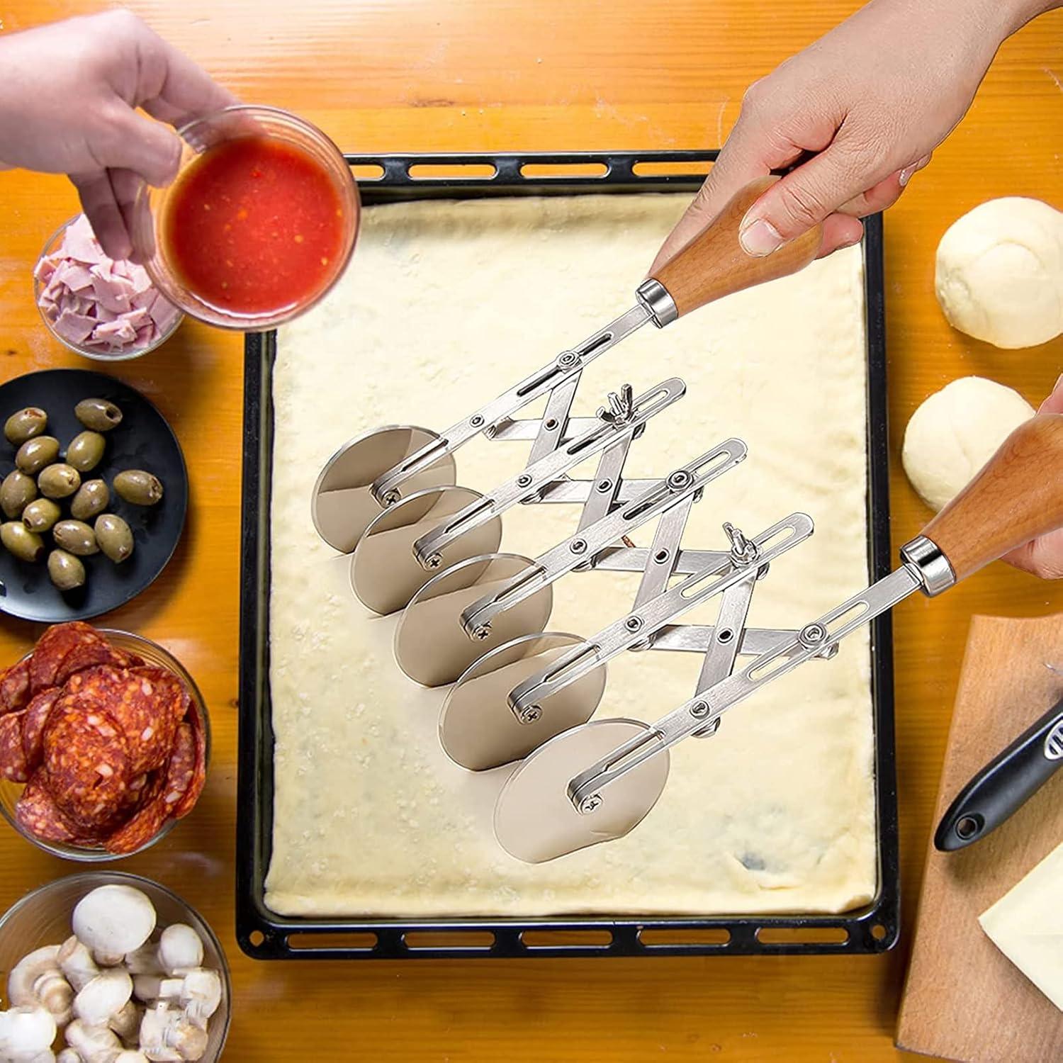 Cortador de Masa Juome 5 Ruedas Acero Inoxidable 20,83 cm