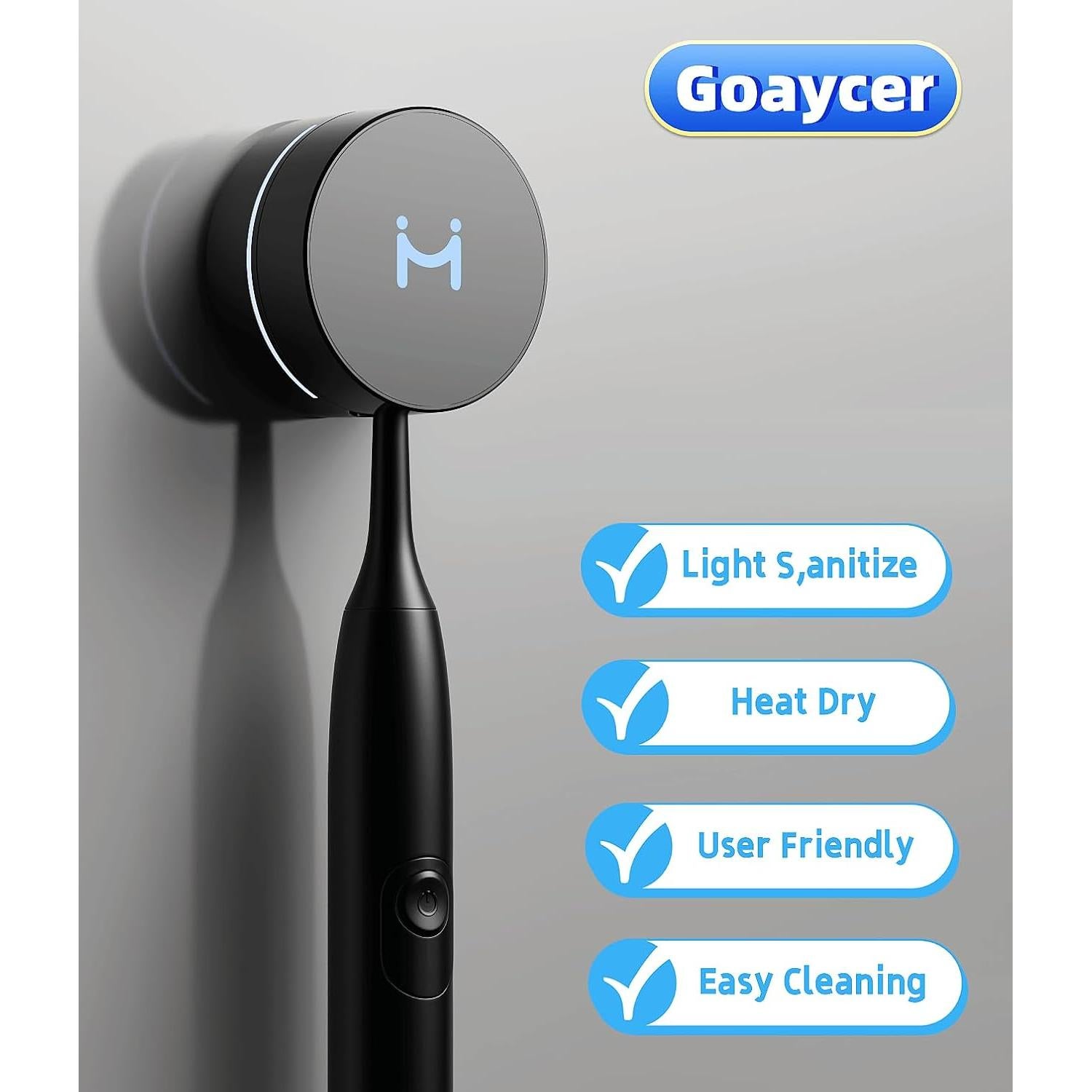 Soporte de Cepillo de Dientes Inteligente Goaycer con Secado Calor