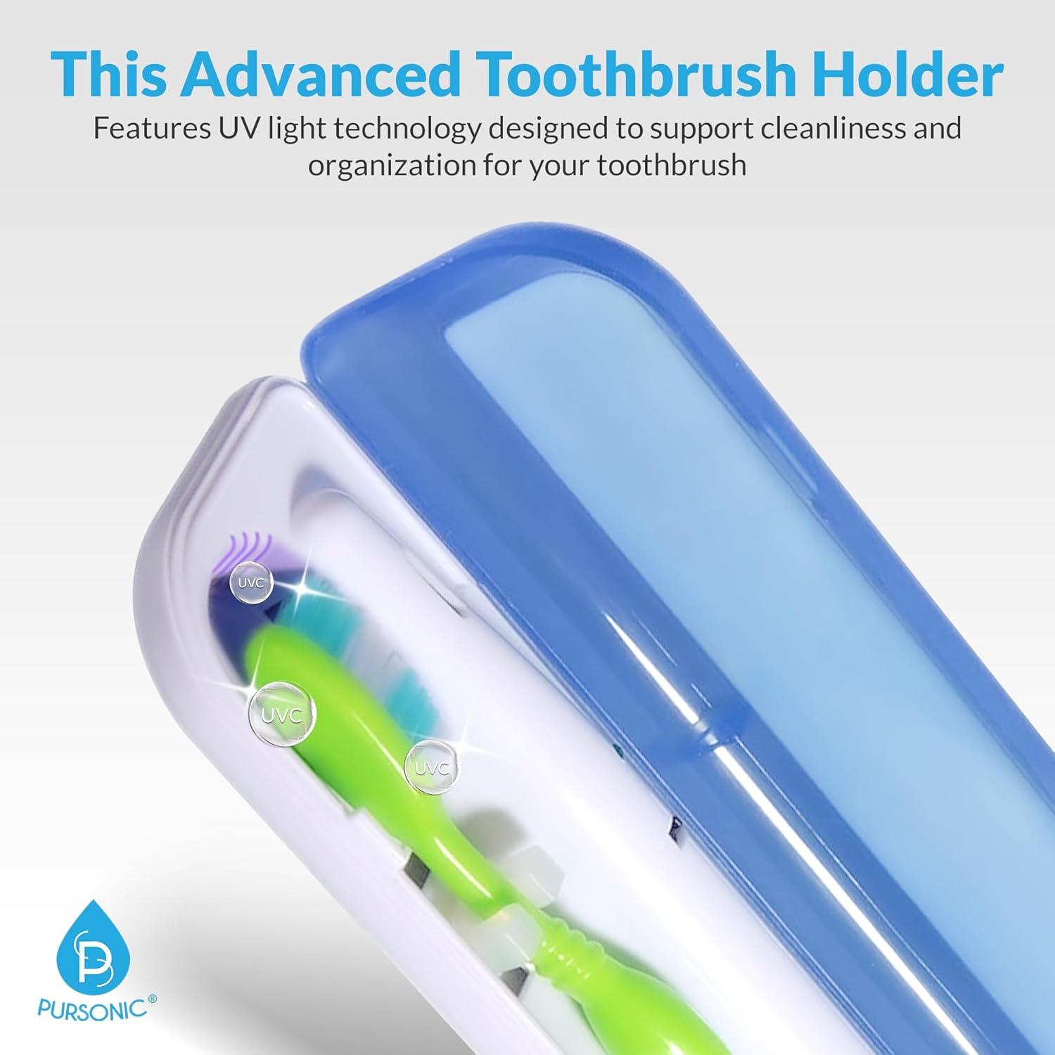 Estuche Sanitizador UV Portátil Pursonic para Cepillos de Dientes