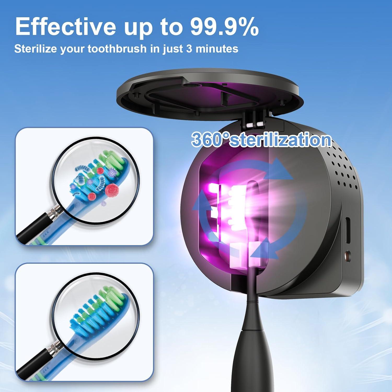 Soporte desinfectante UV para cepillos de dientes Sugar Swan