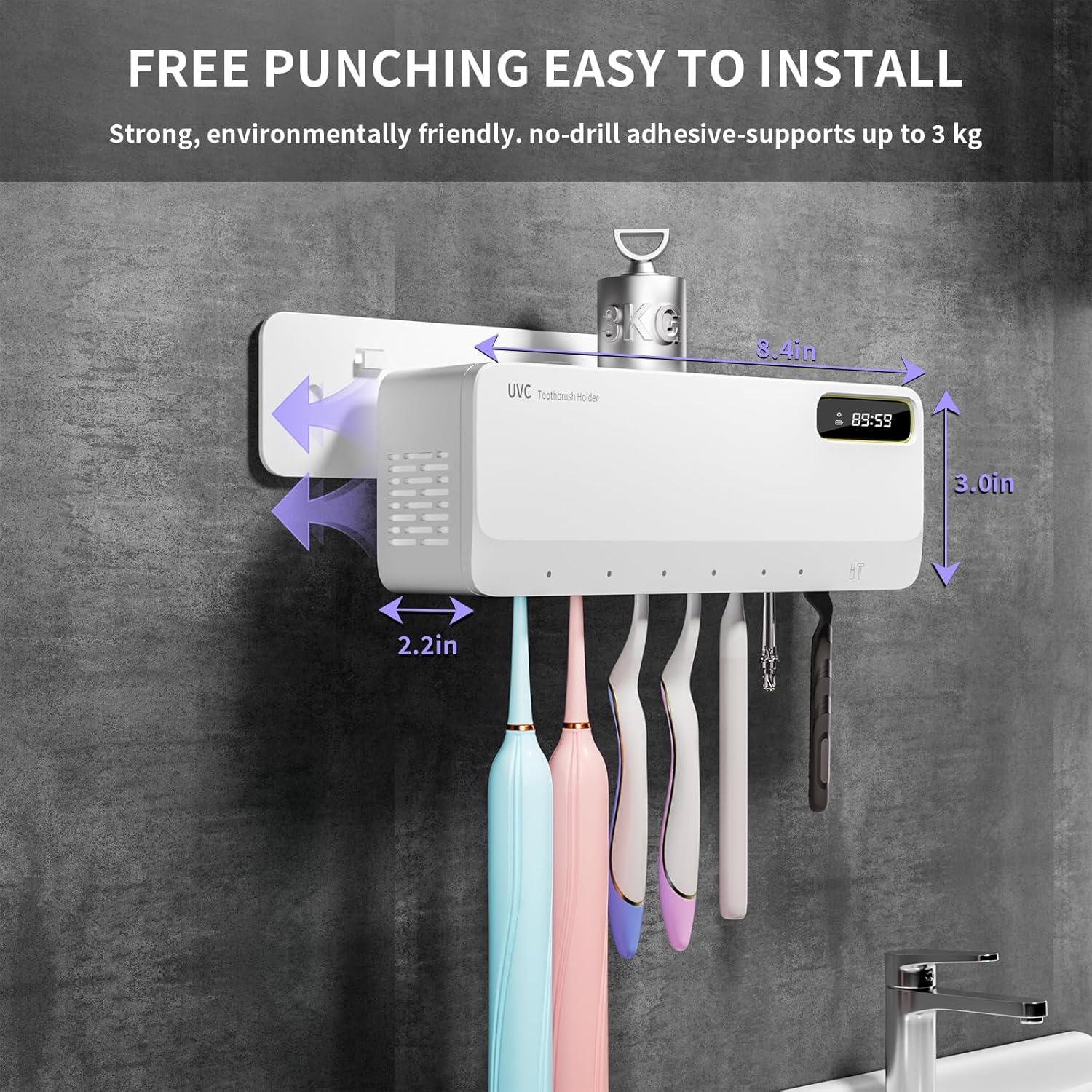 Soporte desinfectante de cepillos de dientes UV SwanKiss