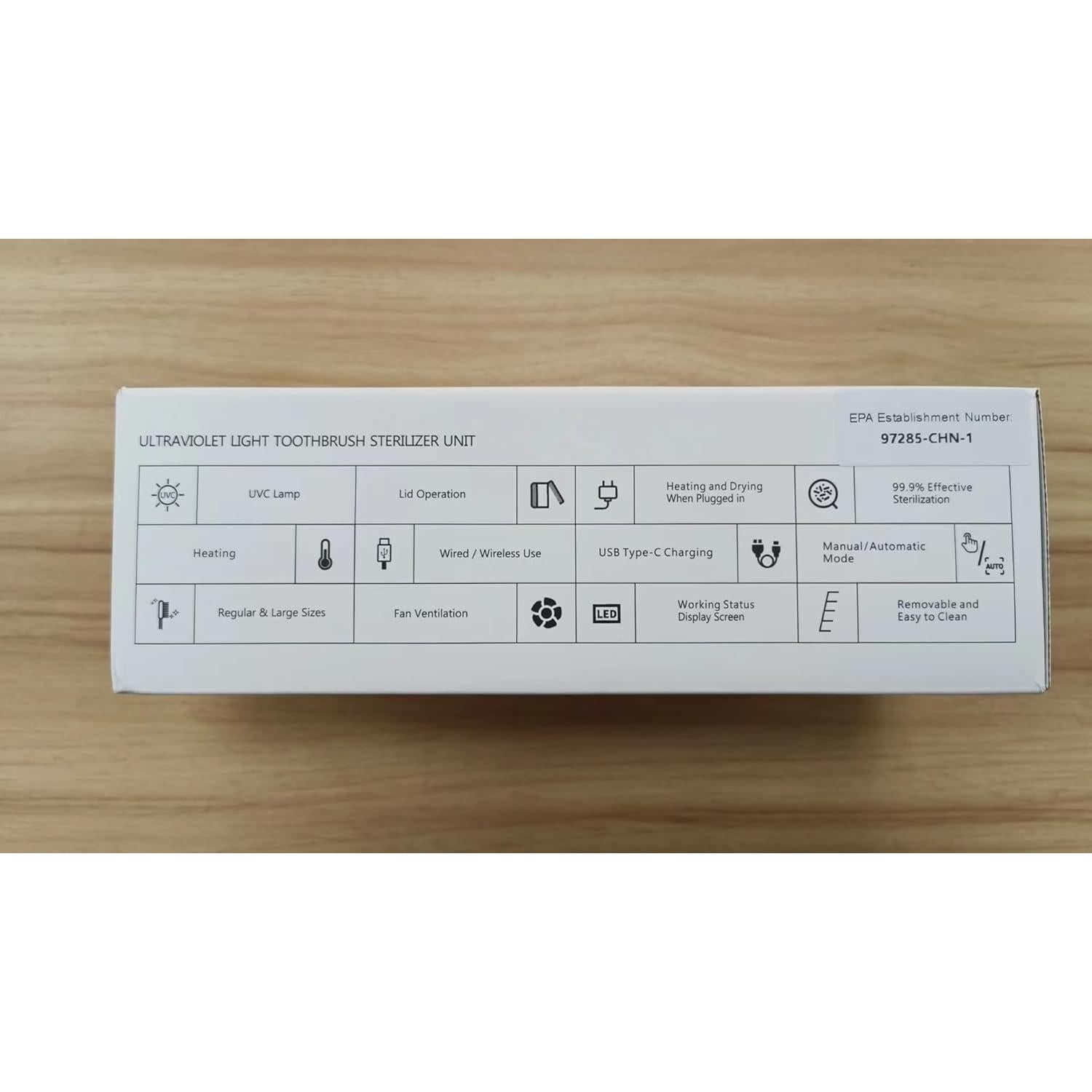 Soporte desinfectante de cepillos de dientes UV SwanKiss