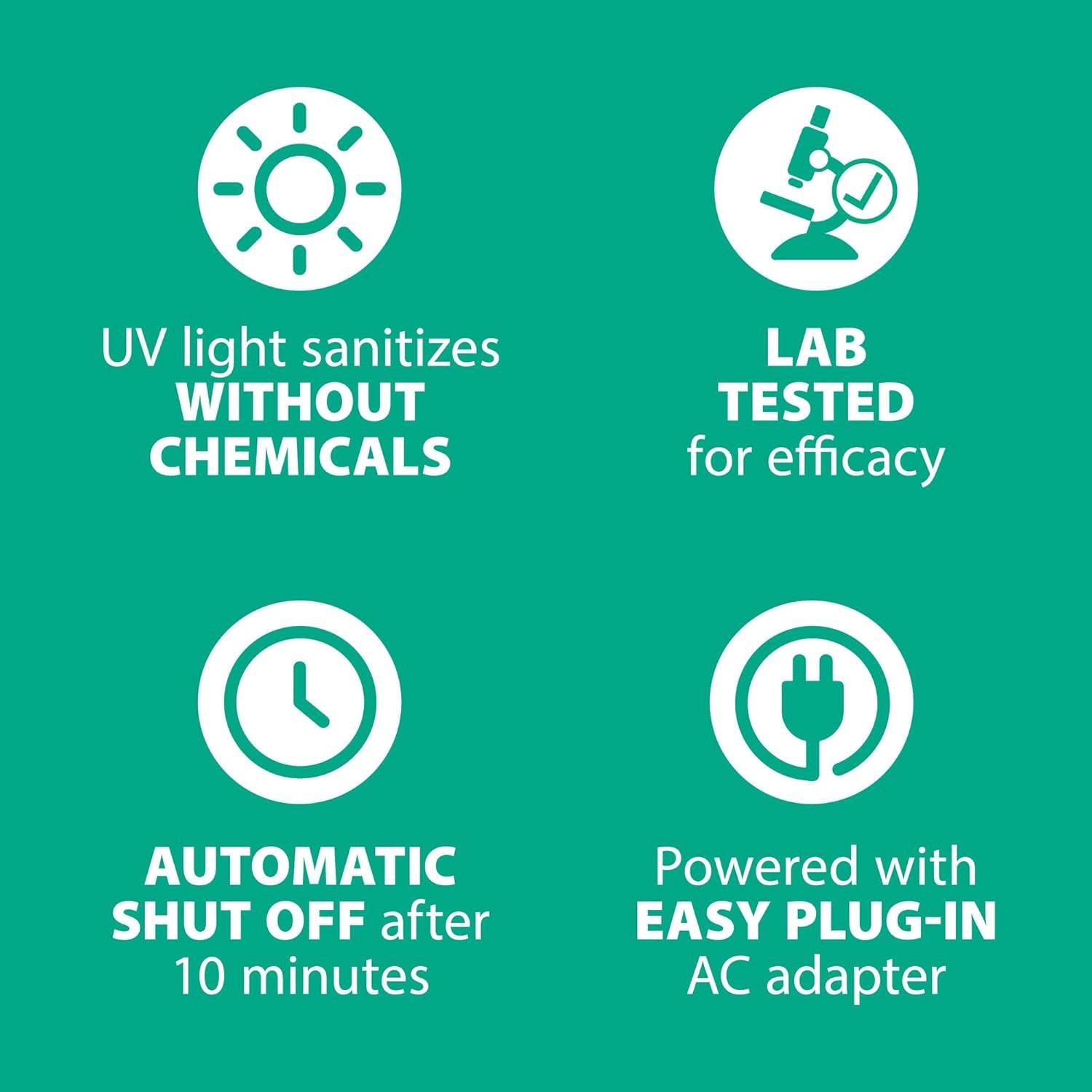 Desinfectante UV para Cepillos de Dientes Steripod 4 Unidades