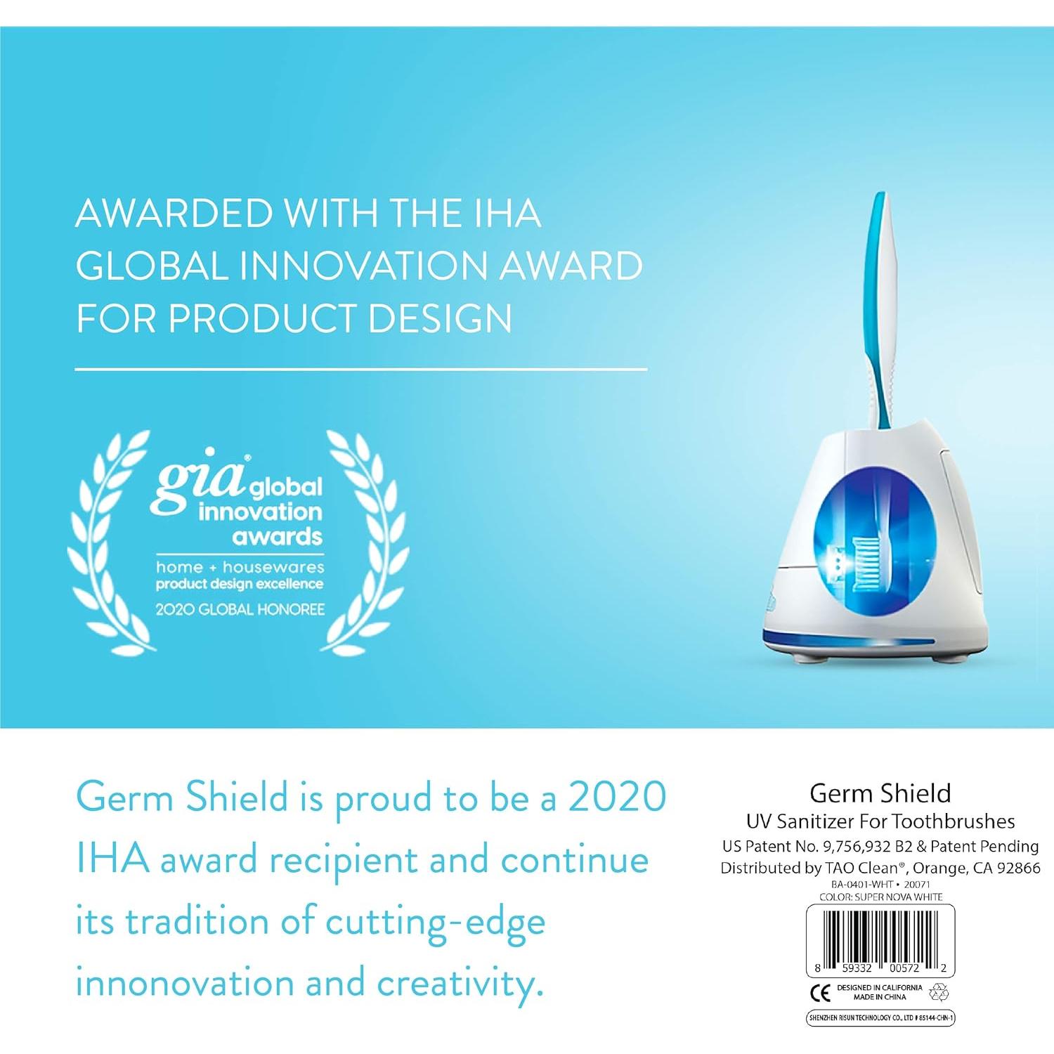 Desinfectante UV para Cepillos de Dientes TAO Clean Germ Shield