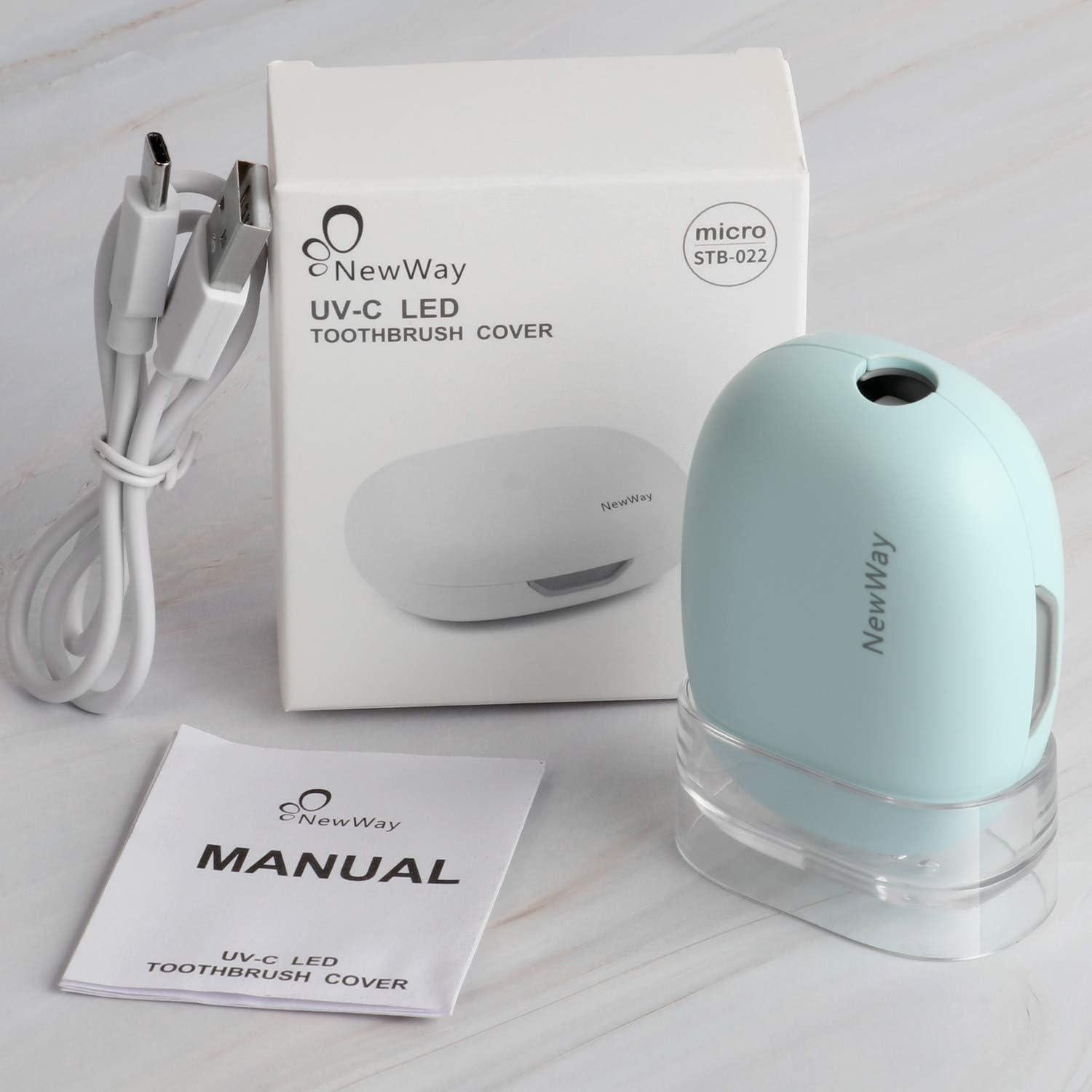 Mini Esterilizador de Cepillos NewWay B-005 Recargable Azul