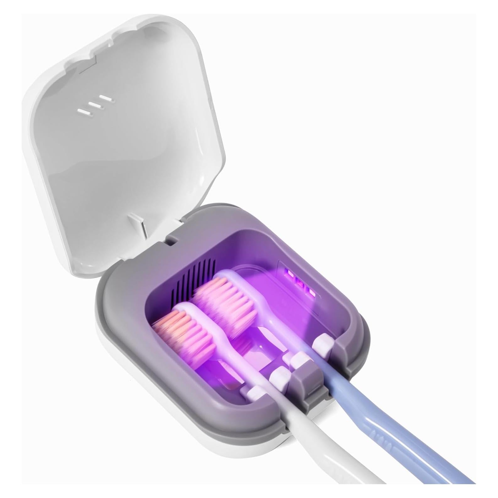 Estuche Desinfectante para Cepillos de Dientes HKTSC Blanco