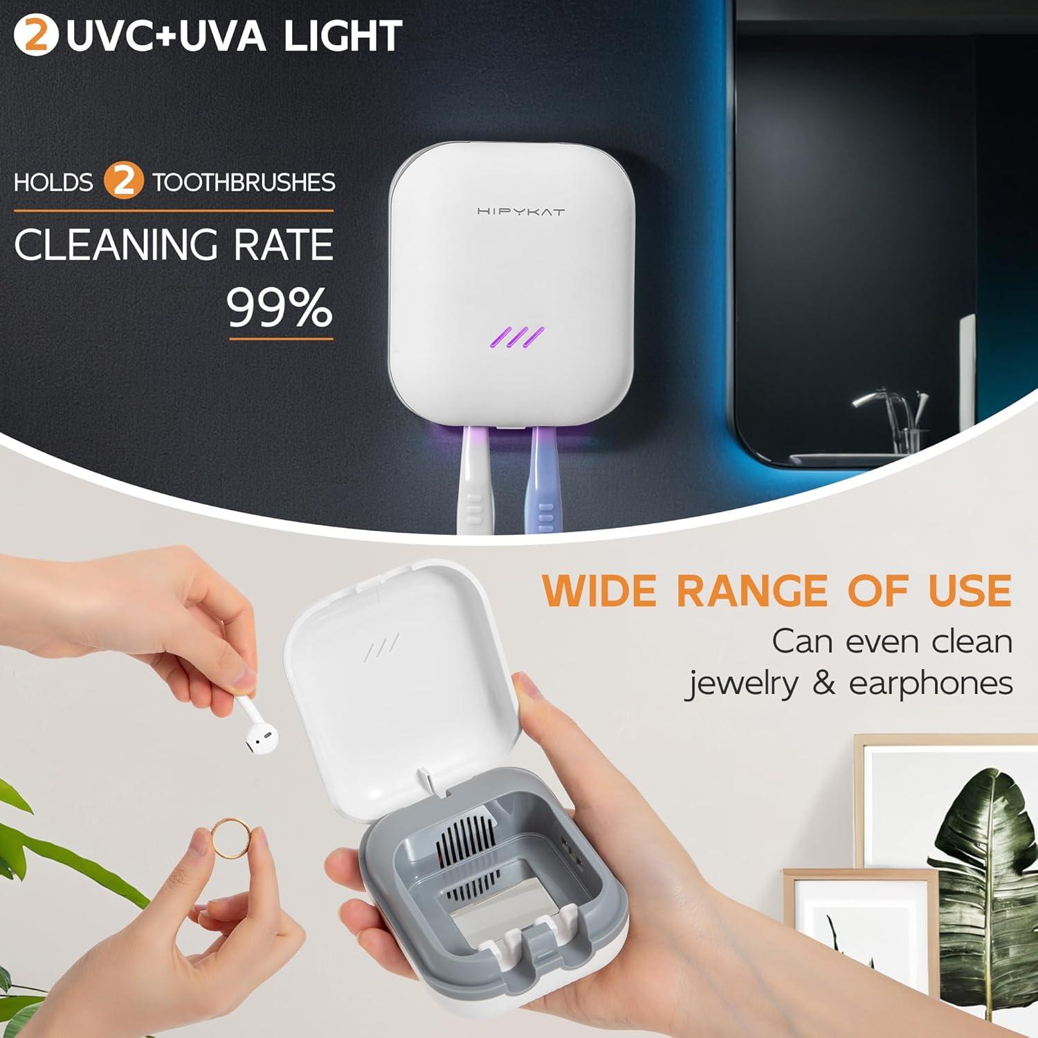 Estuche Desinfectante para Cepillos de Dientes HKTSC Blanco