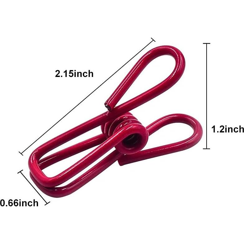 Pinzas para bolsas DAGONGREN 16 piezas 5,08 cm colores mezclados