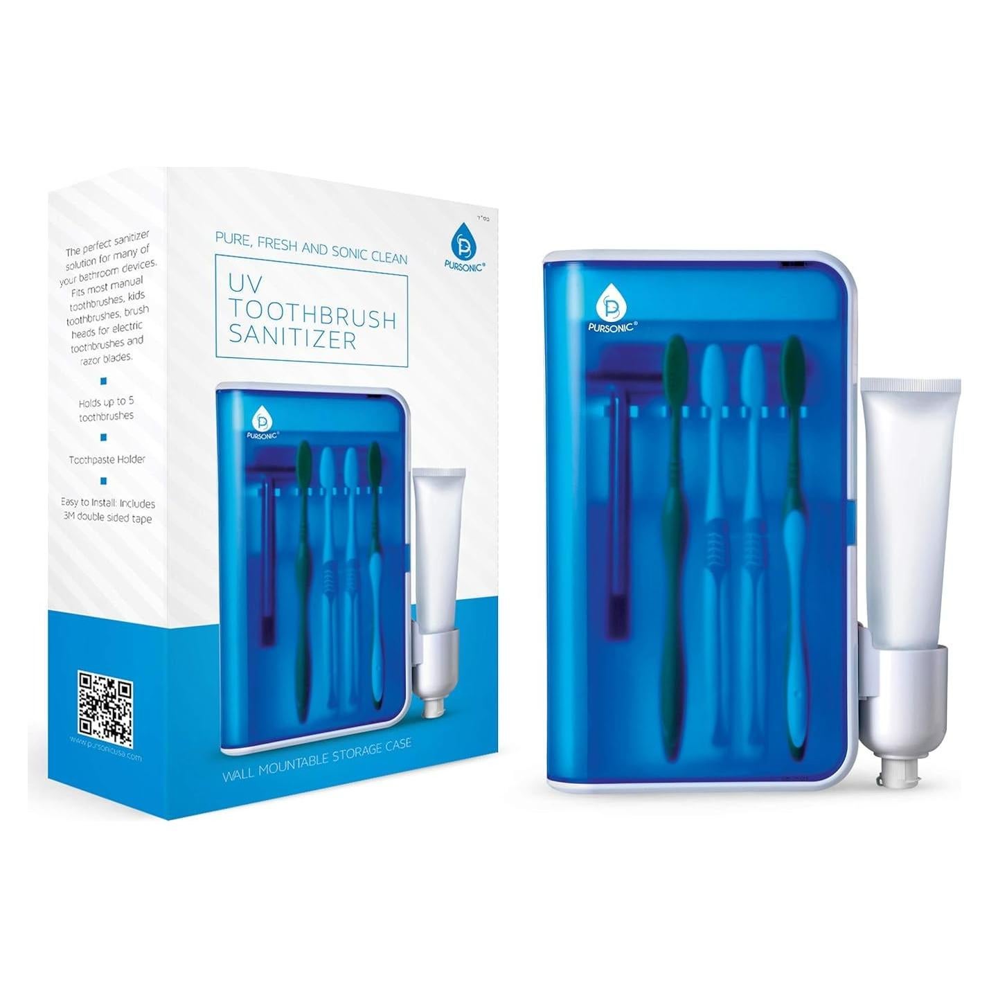 Soporte Desinfectante de Cepillos UV Pursonic S2 24x14cm
