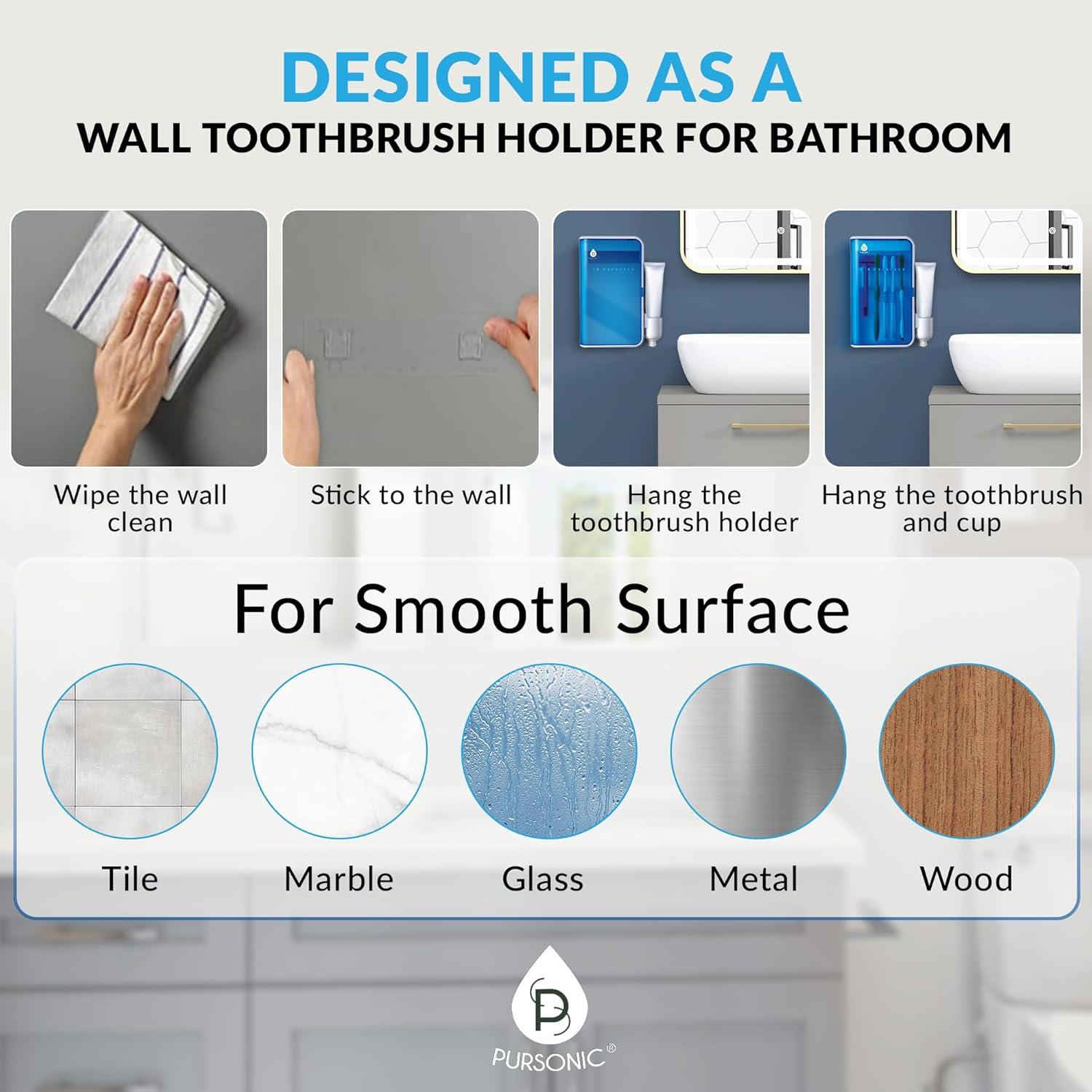 Soporte Desinfectante de Cepillos UV Pursonic S2 24x14cm