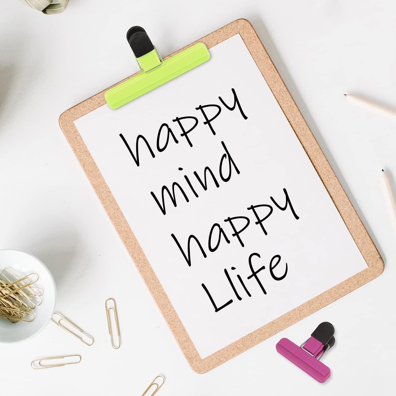 Clips para Alimentos TACGEA - Paquete de 8 (4 grandes, 4 pequeños)