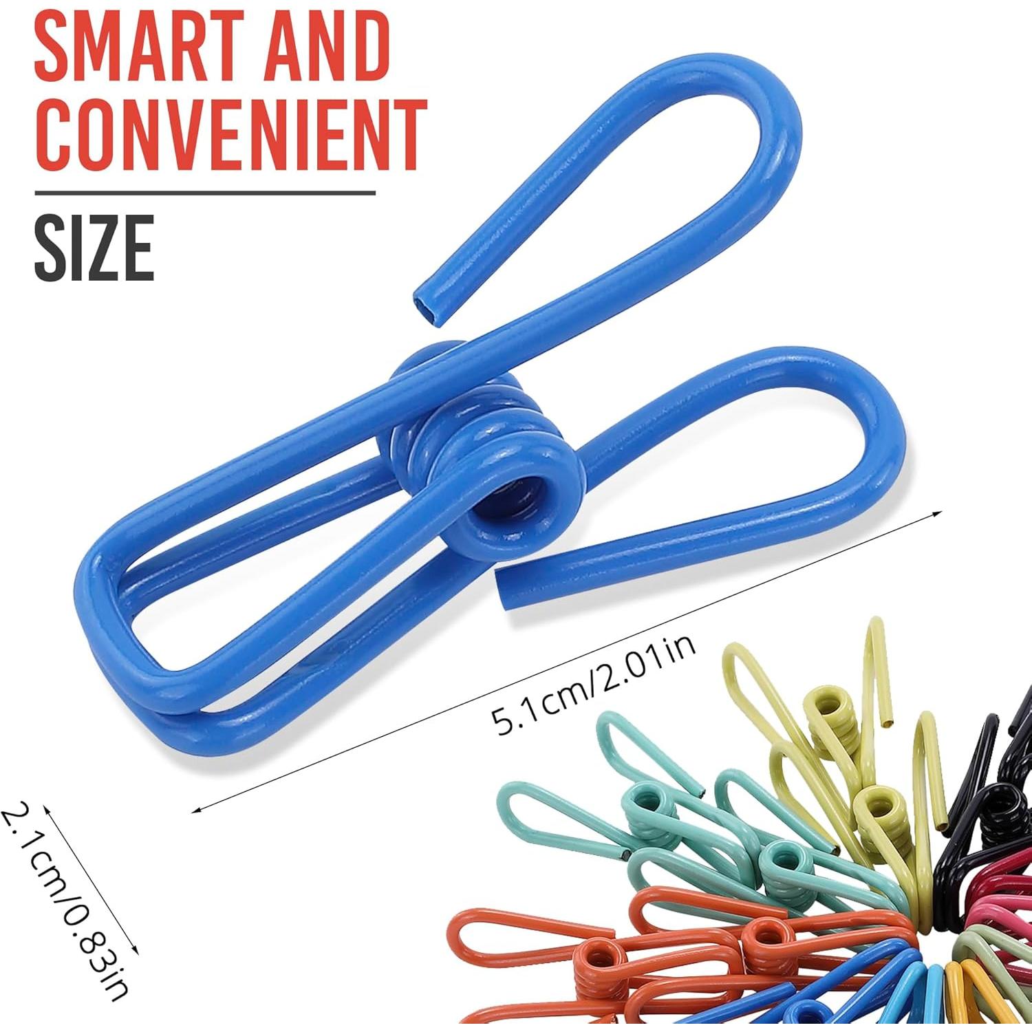 Clips de Bolsa Riveda 30 Piezas Multicolor 5,08 cm PVC