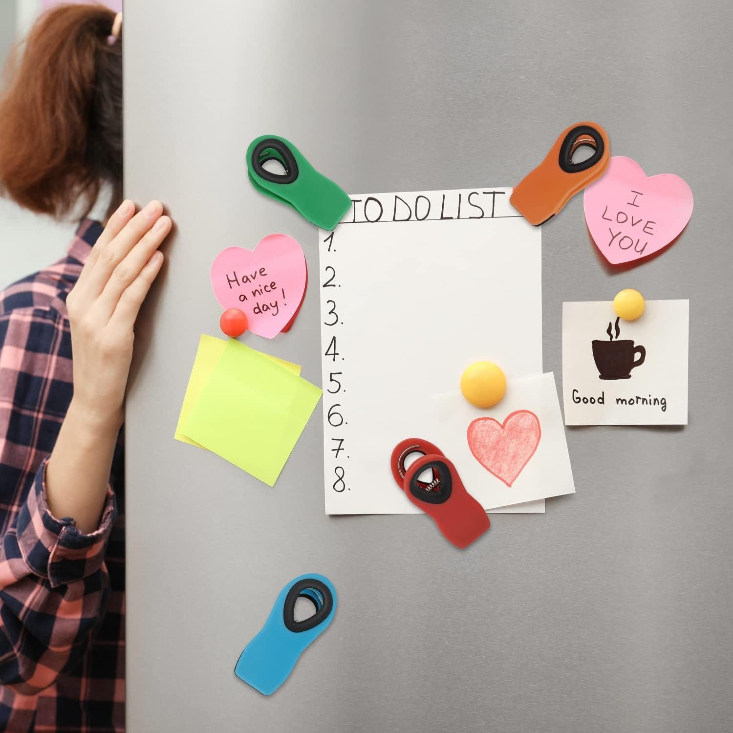 Clips Magnéticos TACGEA para Alimentos 12 Piezas Multicolor