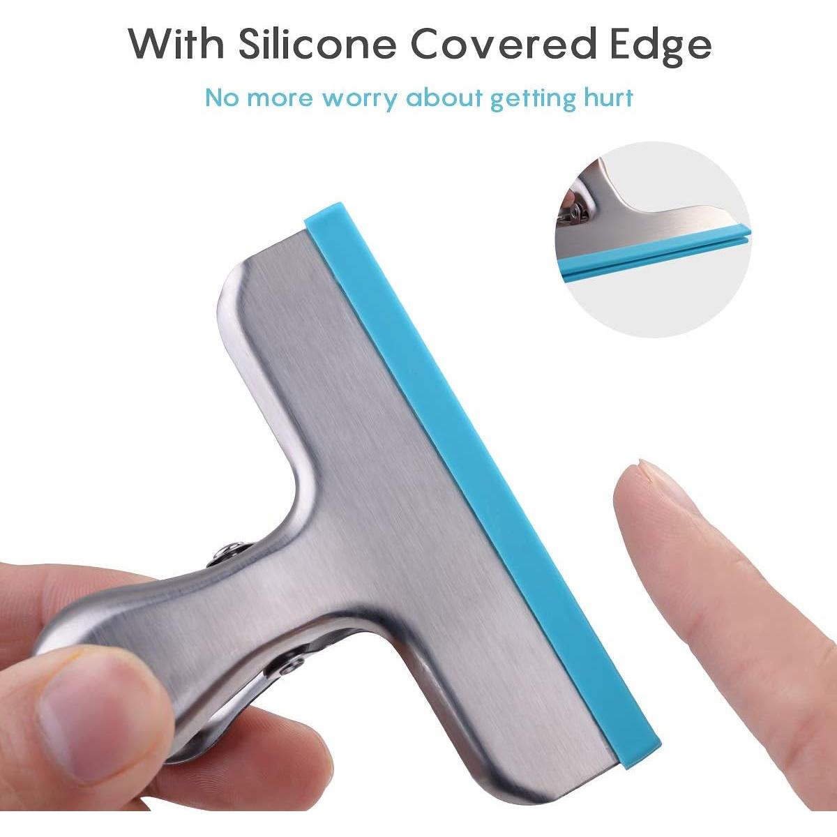 Clips para Bolsas de Comida HOUSE AGAIN 12 Piezas Acero Inoxidable