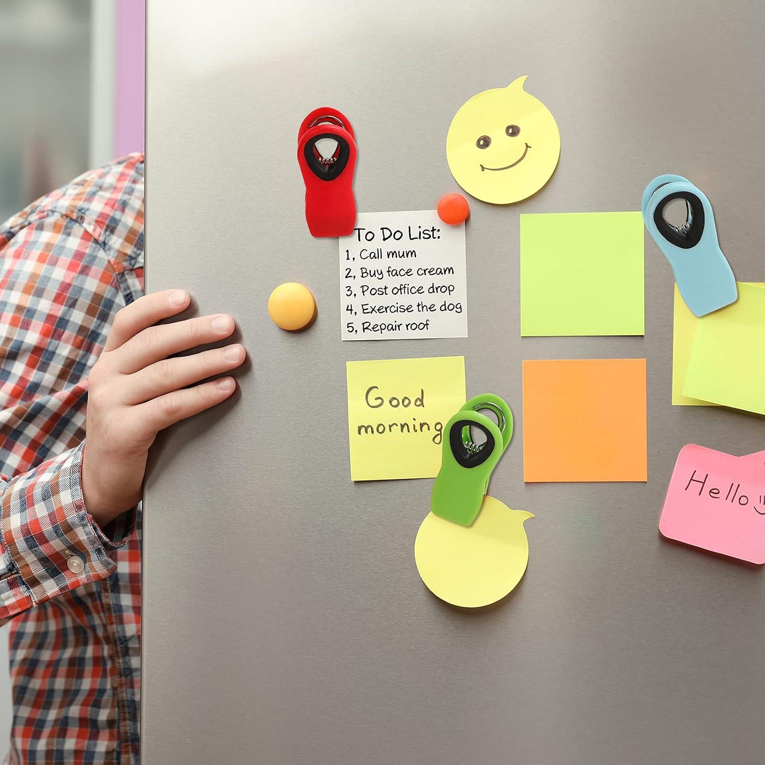 Paquete de 12 Clips Magnéticos Ecurfu Multicolor para Bolsas