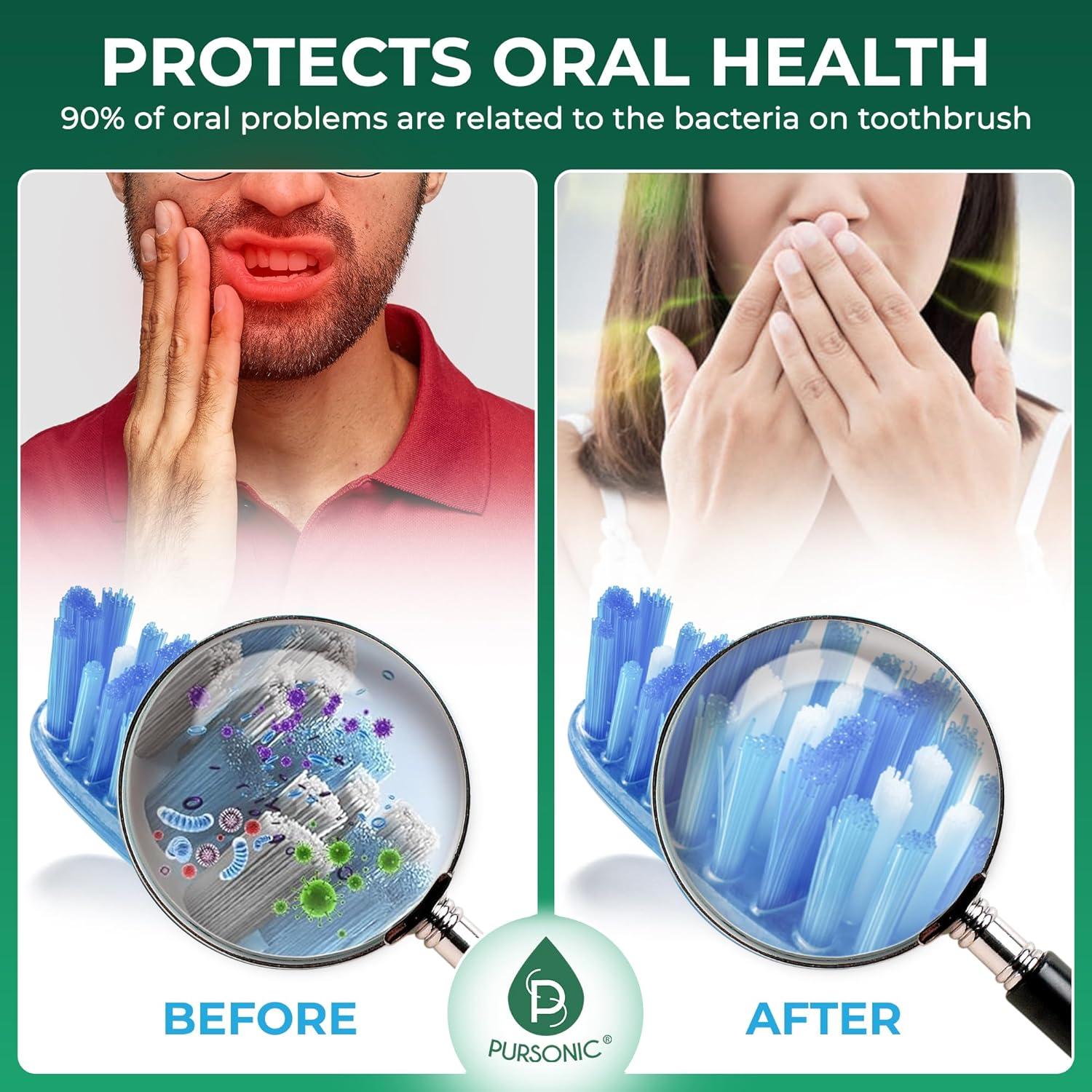 Estuche Sanitizador UV Pursonic para Cepillos de Dientes