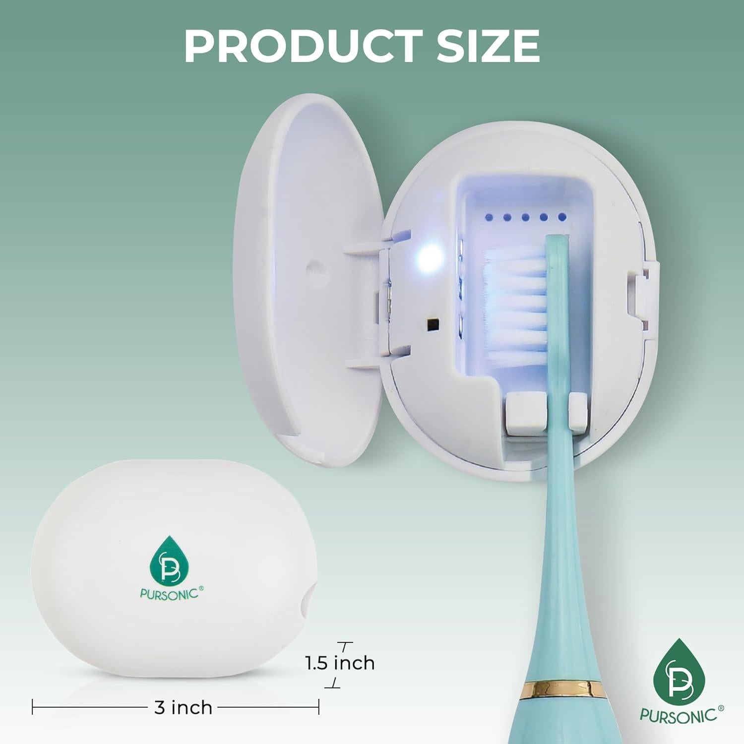 Estuche Sanitizador UV Pursonic para Cepillos de Dientes