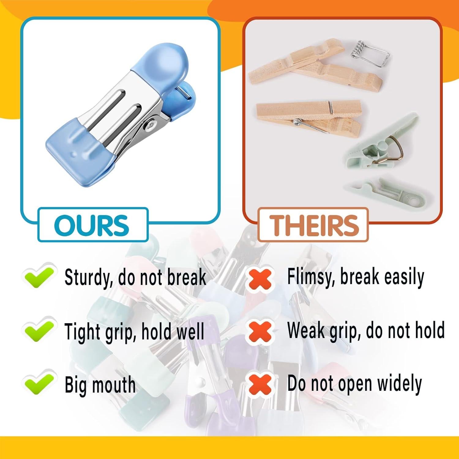 Pinzas de Ropa DEESWEY 30 Piezas 5.5 cm Multicolor