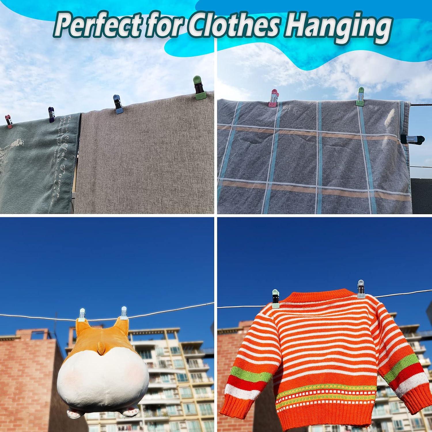 Pinzas de Ropa DEESWEY 30 Piezas 5.5 cm Multicolor