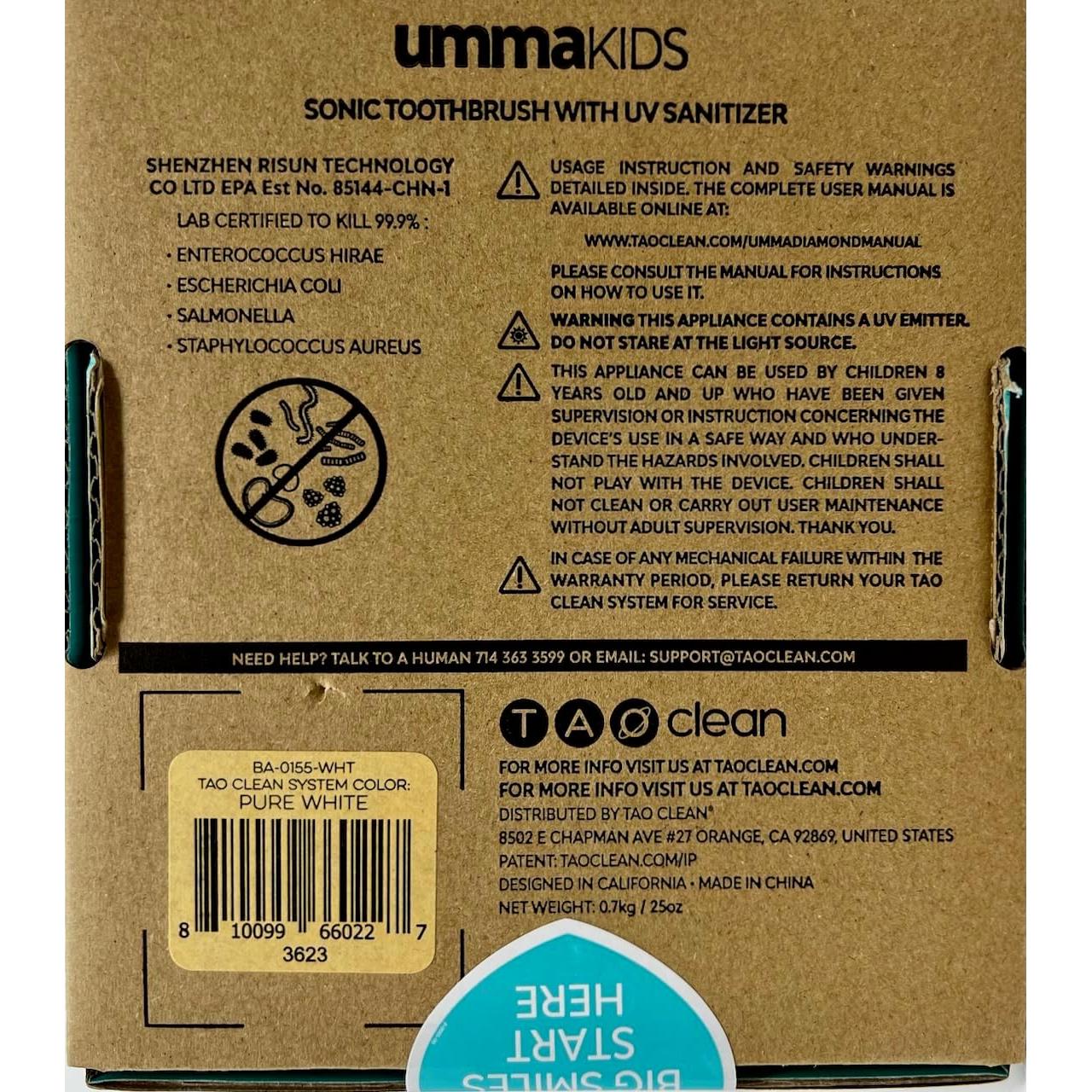 Cepillo de Dientes Sonic Tao Clean Umma Kids UV-C 3+ años