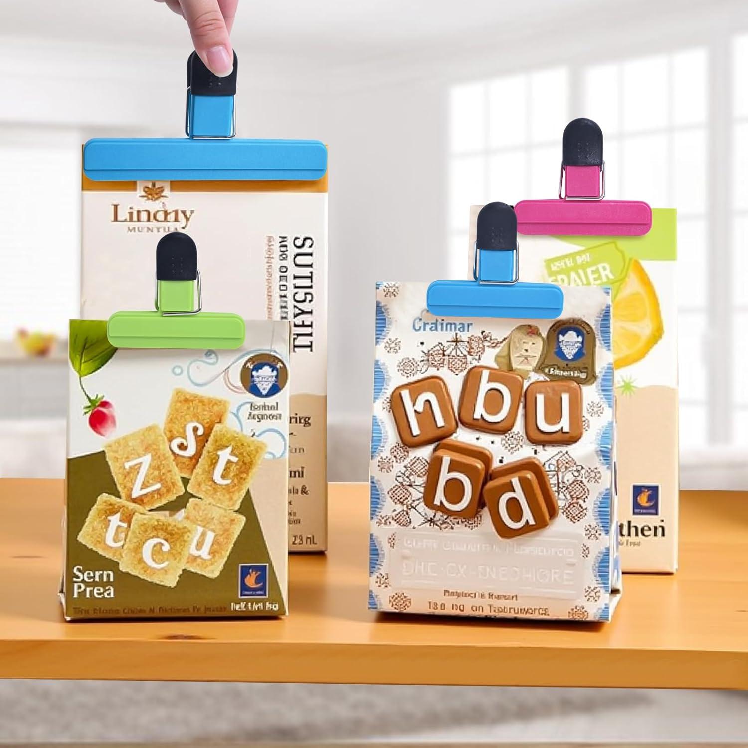 Clips para Bolsas de Comida UNIYO - 9 Pack Fuerte Agarre