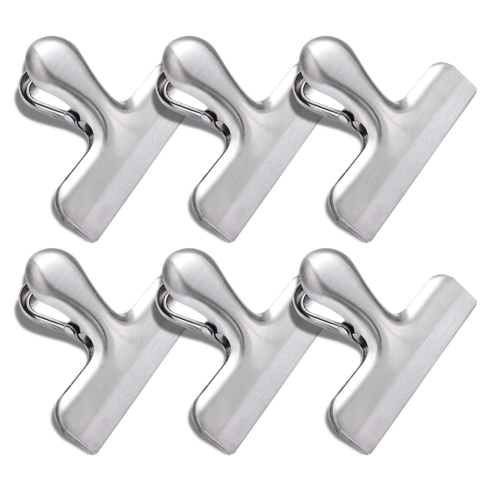 Clip de Bolsa Joyberg 6 Paquetes Acero Inoxidable Sellado