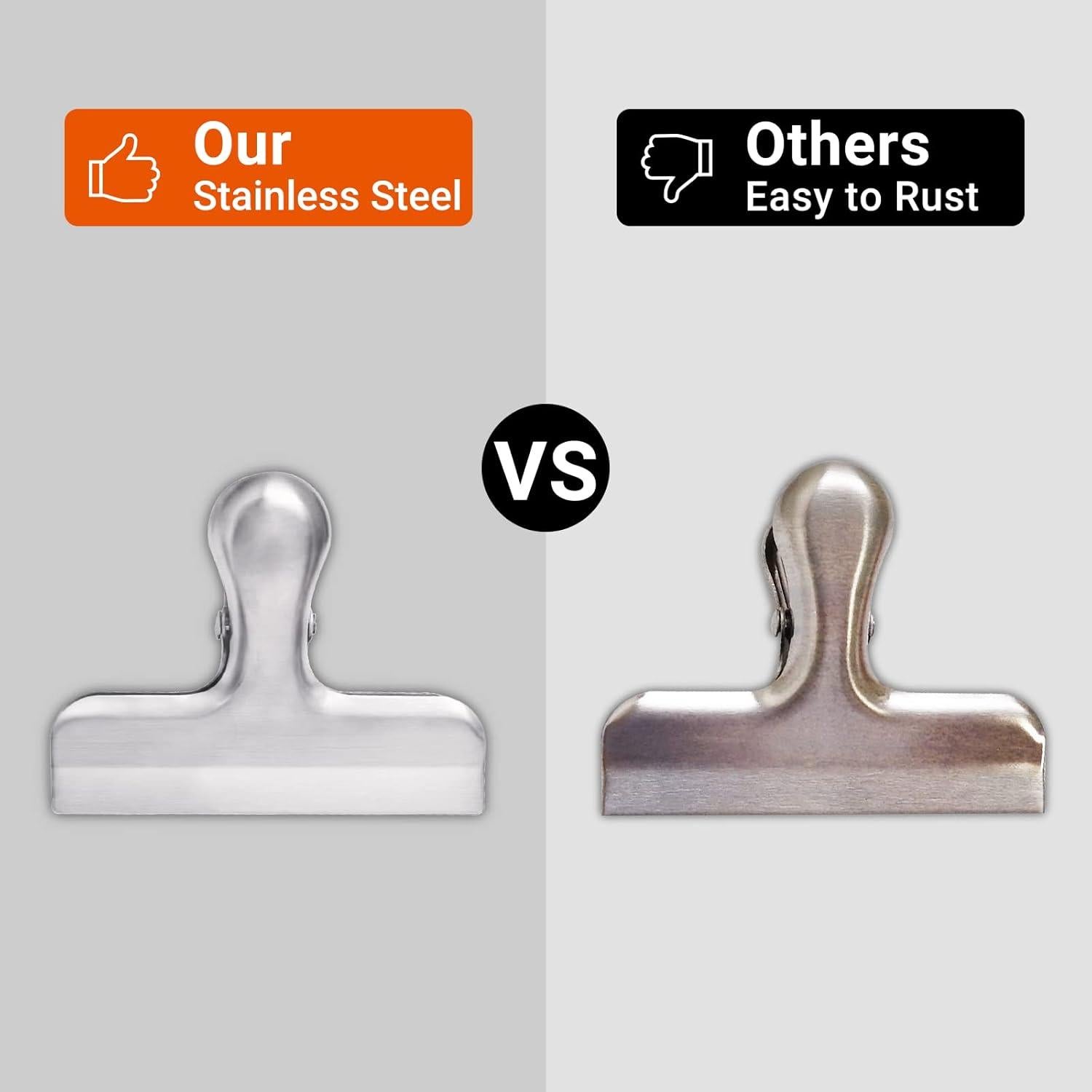 Clip de Bolsa Joyberg 6 Paquetes Acero Inoxidable Sellado