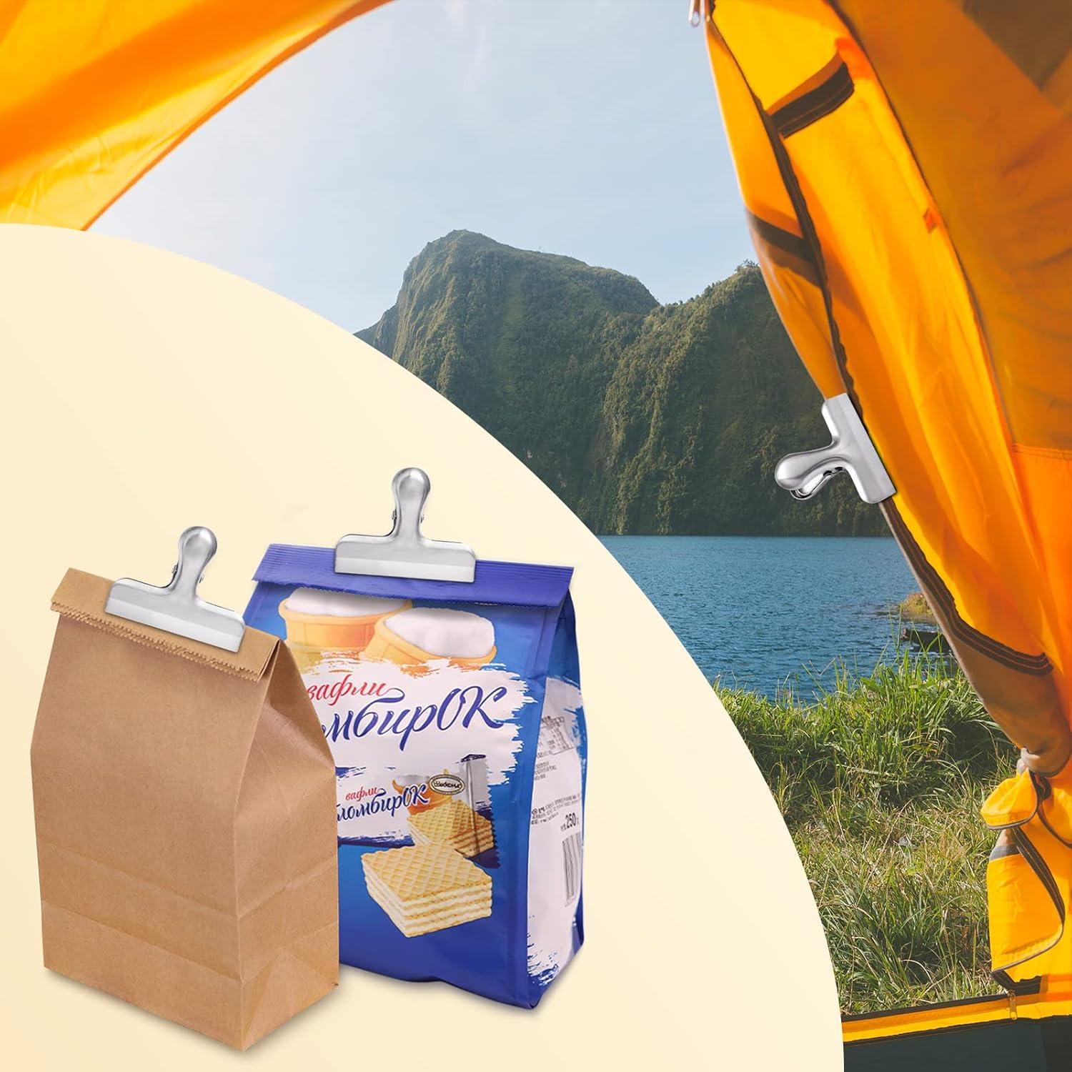 Clip de Bolsa Joyberg 6 Paquetes Acero Inoxidable Sellado