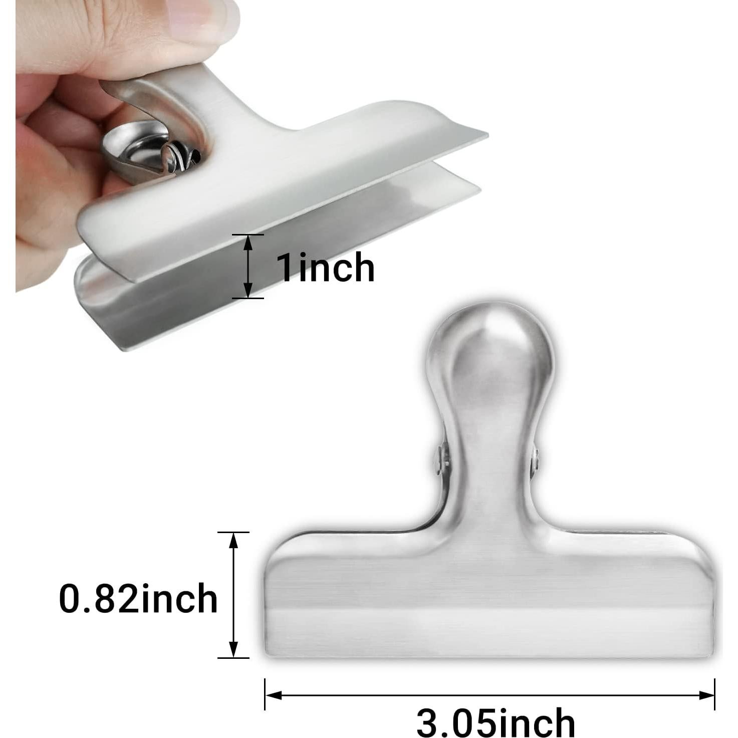 Clip de Bolsa Joyberg 6 Paquetes Acero Inoxidable Sellado