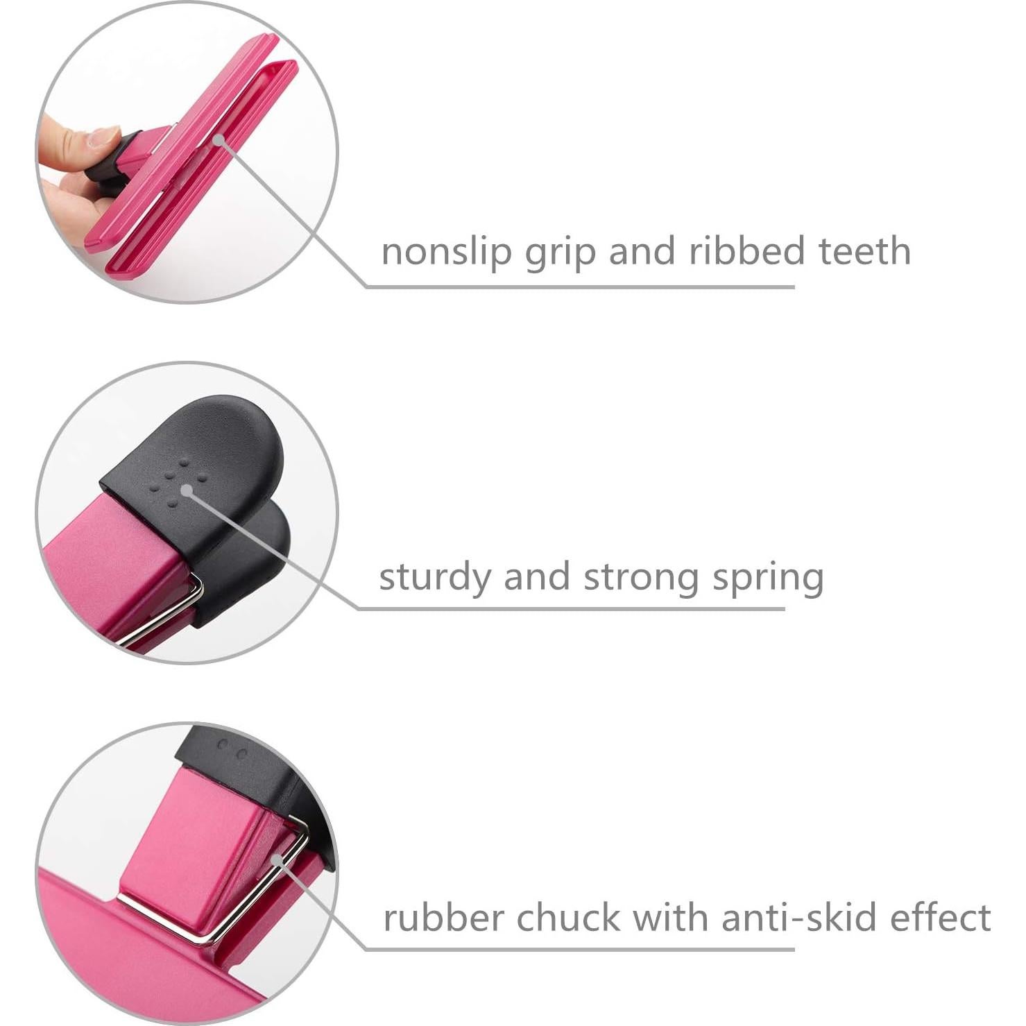 Paquete de 6 Clips para Bolsas de Alimentos Ninth Five 15.2 cm